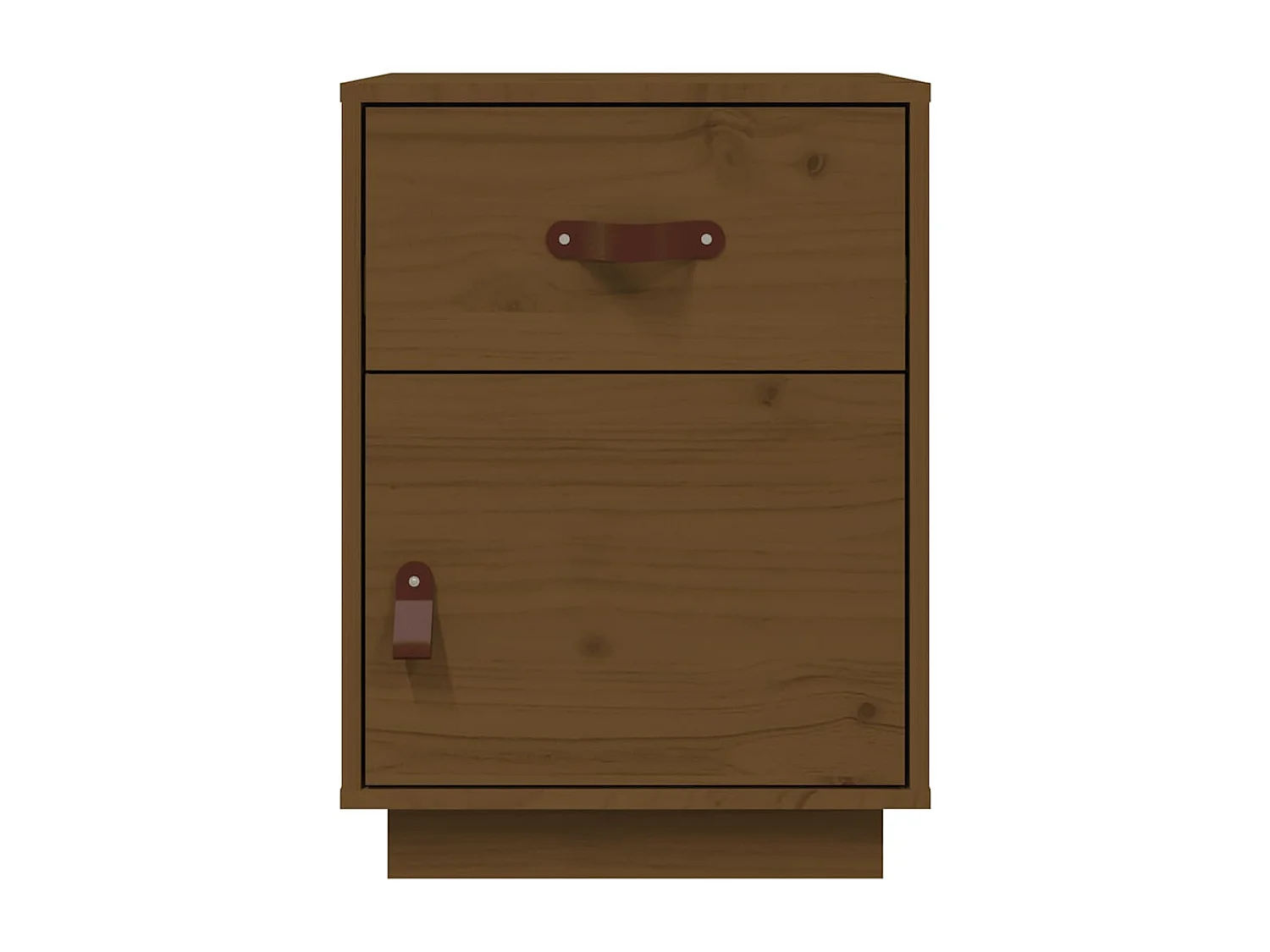 Tables de chevet 2pcs Marron miel 40x34x55cm Bois de pin massif