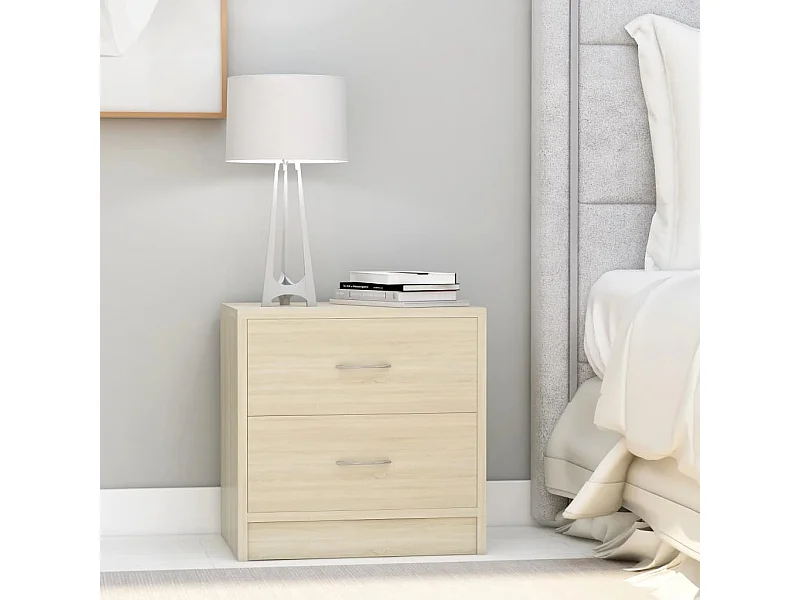 Comodini 2 pezzi Sonoma Oak 40x30x40cm Legno ingegnerizzato