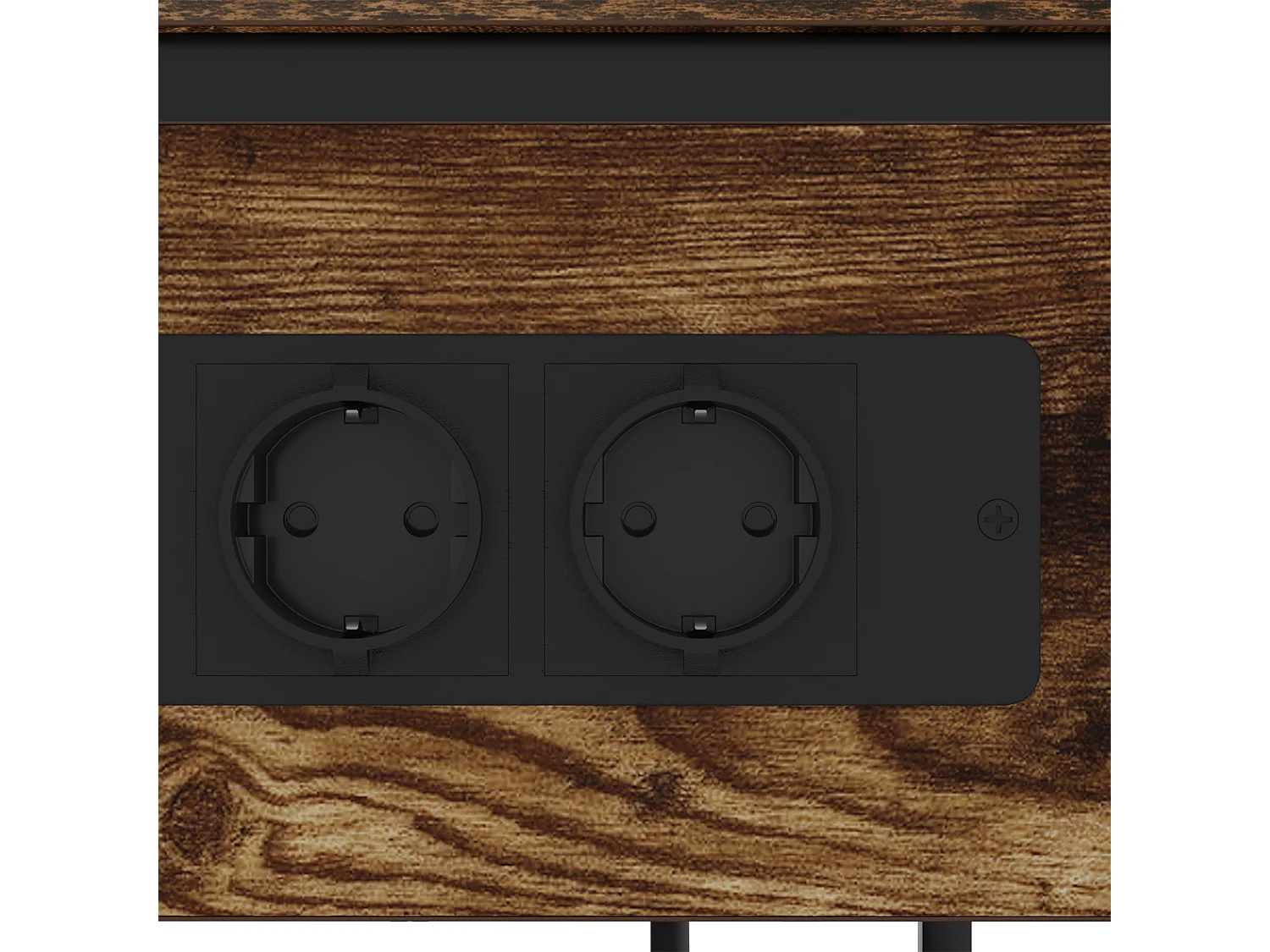 Cabinet de chevet Chêne fumé 28.1 x 40.9 x 75 cm