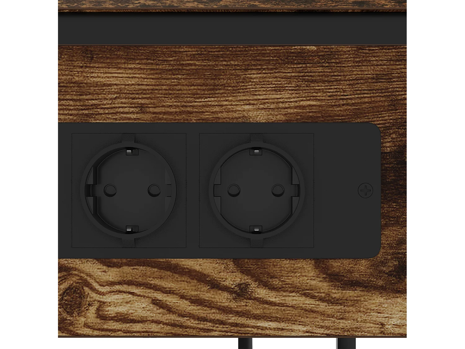 Cabinet de chevet Chêne fumé 28.1 x 40.9 x 75 cm