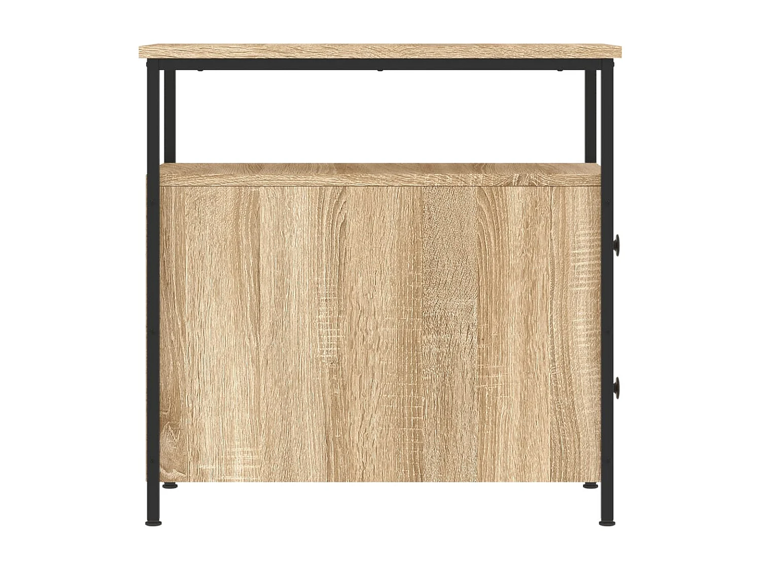 Nachtkastjes 2 stuks Sonoma eiken 30x60x60 cm bewerkt hout