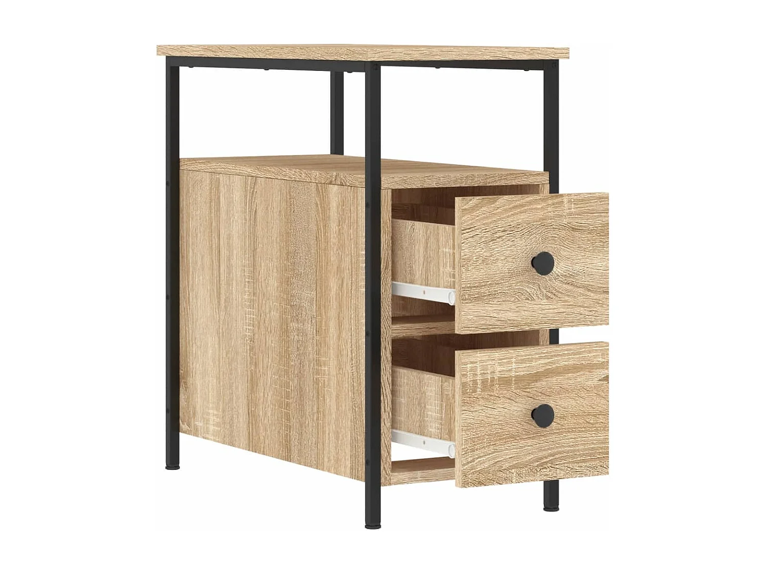 Comodini 2 pezzi rovere sonoma 30x60x60 cm legno ingegnerizzato