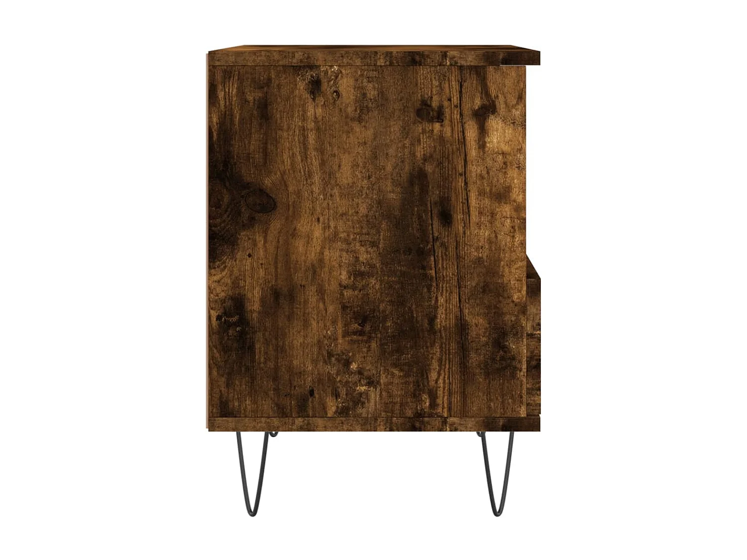 Table de chevet chêne fumé 40x35x50 cm bois d’ingénierie