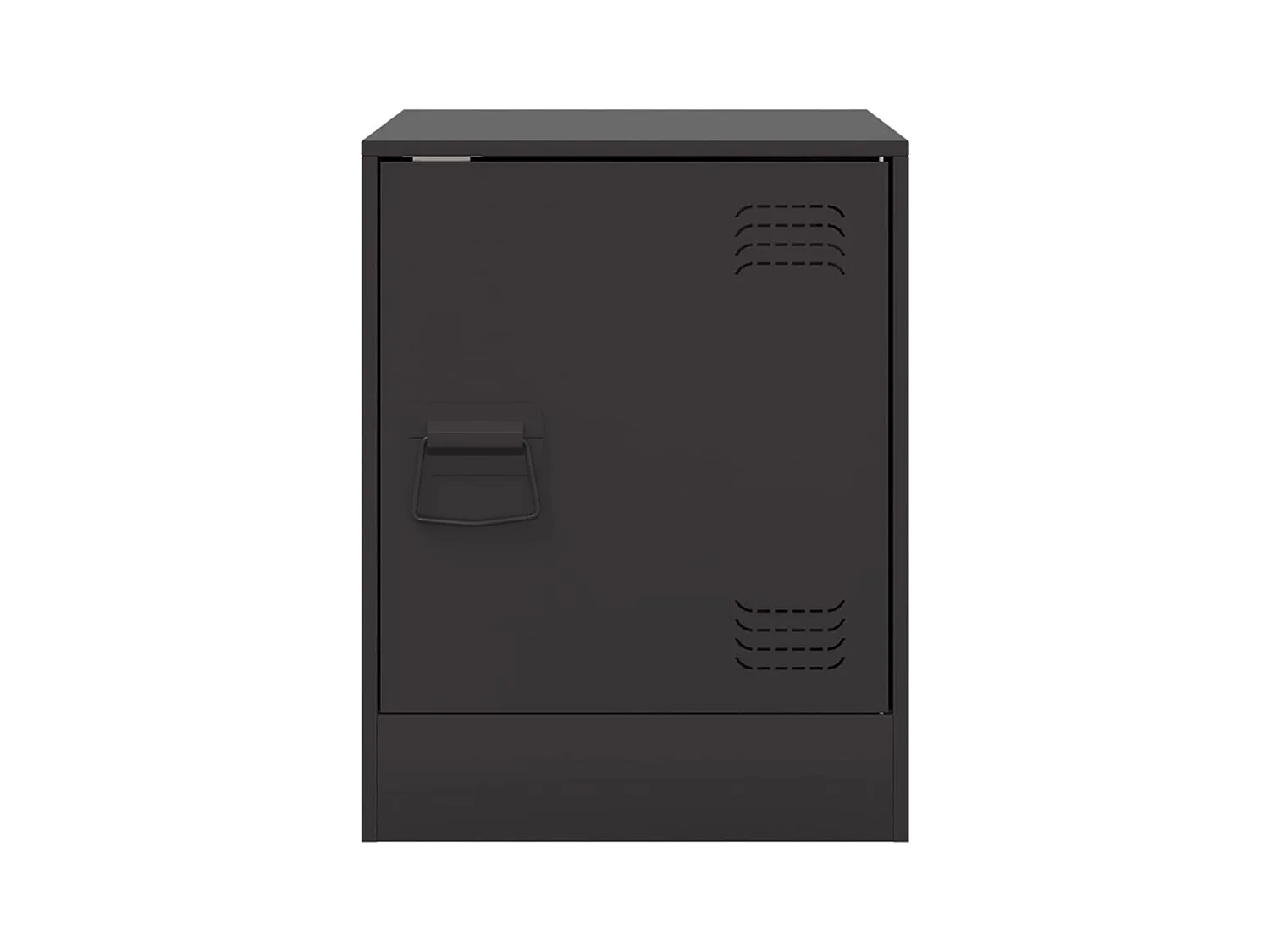 Tables de chevet 2 pcs noir 34,5x39x44 cm acier