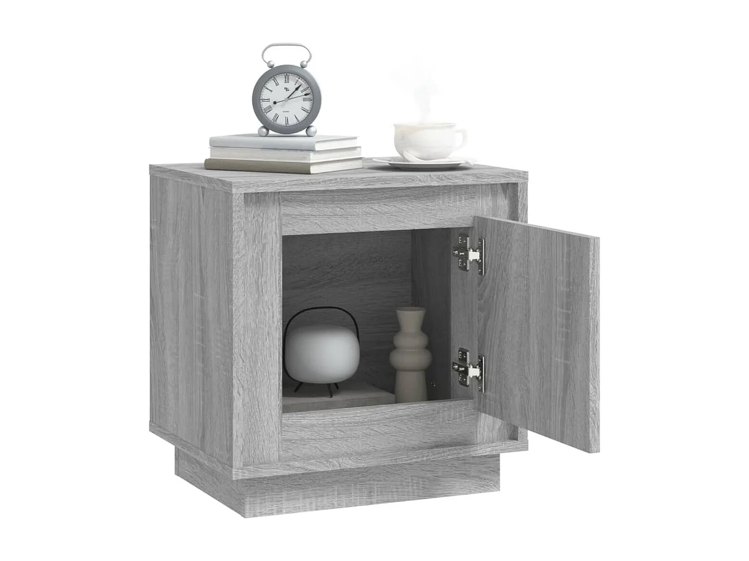 Comodini 2 pezzi grigio sonoma 44x35x45cm in legno ingegnerizzato