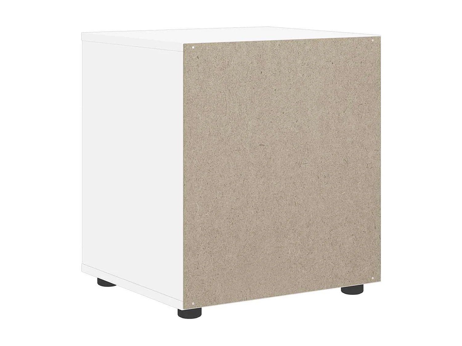 Table de chevet VISNES blanc 45x40x50 cm bois d'ingénierie