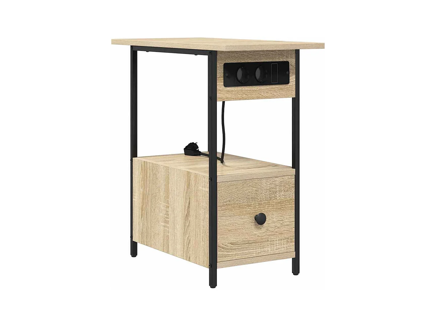 Cabinet de chevet avec tiroir Chêne sonoma 60 x 30 x 61 cm