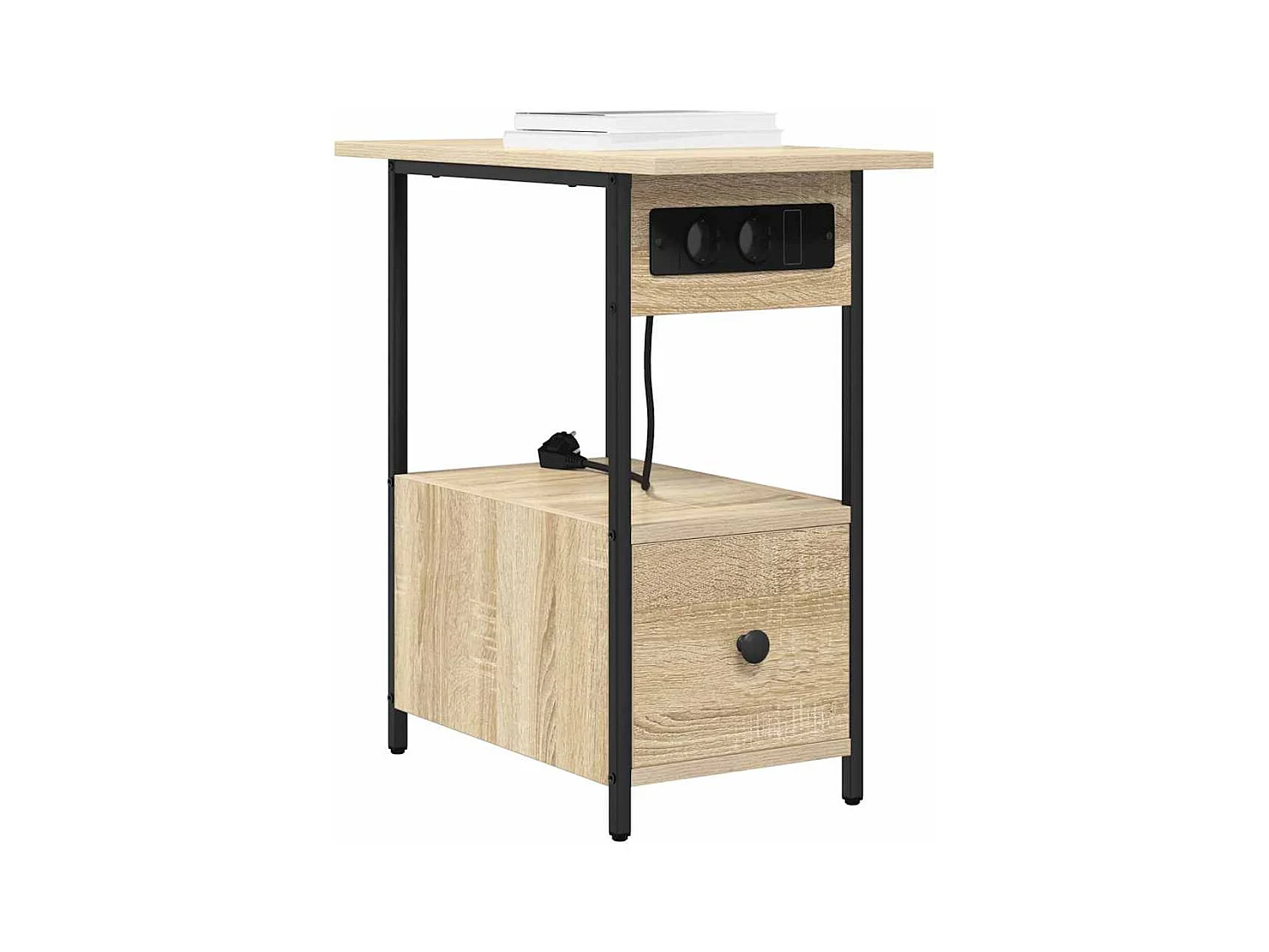 Cabinet de chevet avec tiroir Chêne sonoma 60 x 30 x 61 cm