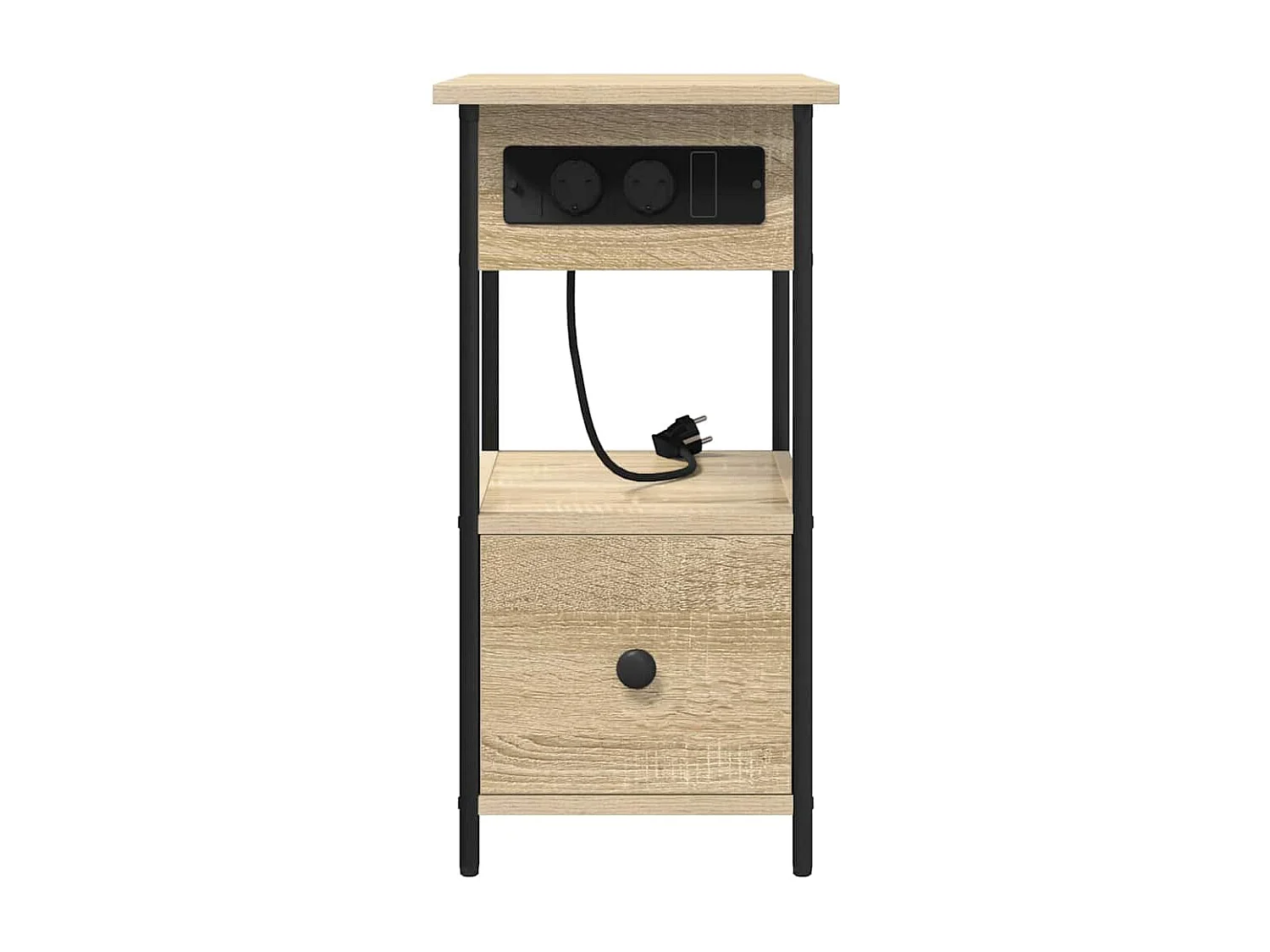 Cabinet de chevet avec tiroir Chêne sonoma 60 x 30 x 61 cm