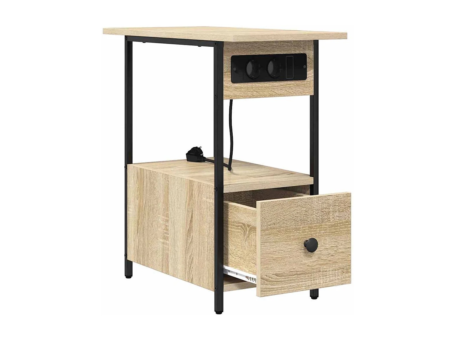 Cabinet de chevet avec tiroir Chêne sonoma 60 x 30 x 61 cm