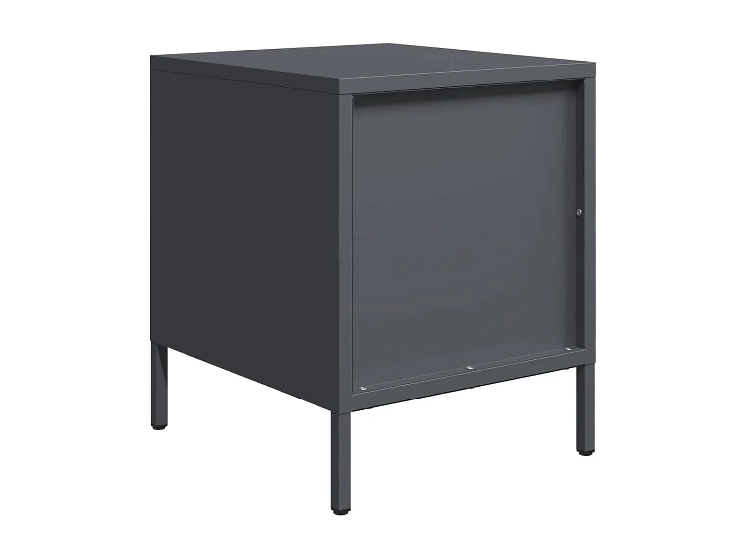 Nachtkastjes 2 stuks antraciet 35x39x43,5 cm staal