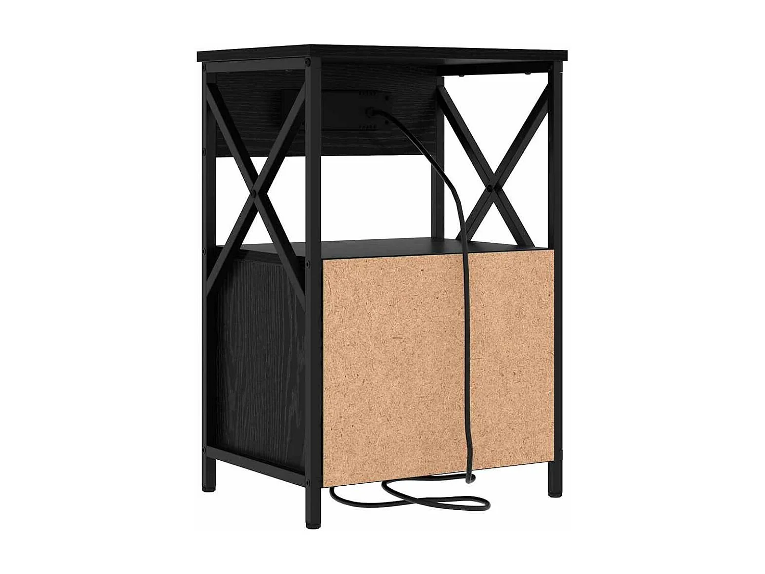 Cabinet de chevet avec tiroir 2 pcs Chêne noir 40 x 31 x 60 cm