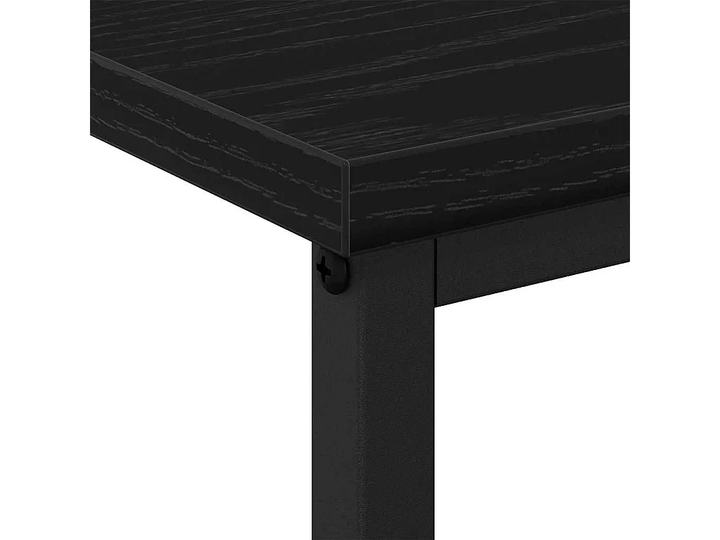 Table de chevet en chêne noir 41x31x80 cm en bois d'ingénierie