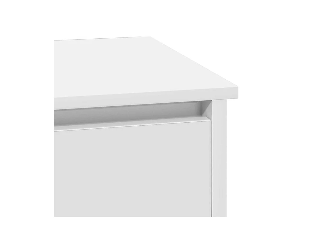 Nachtkastje met witte LED-verlichting 39x34,5x50 cm