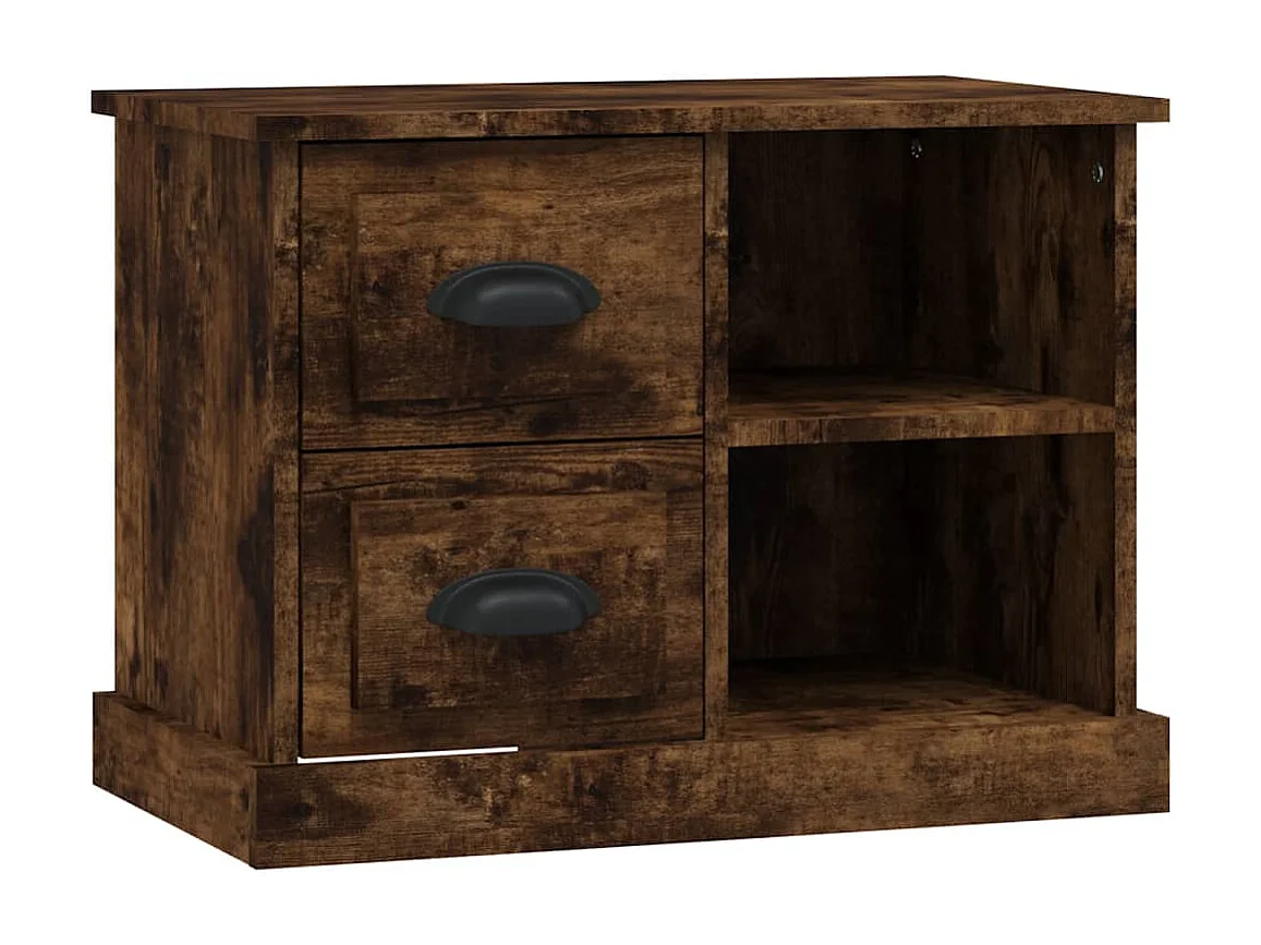 Comodino in rovere affumicato 60x35,5x45 cm