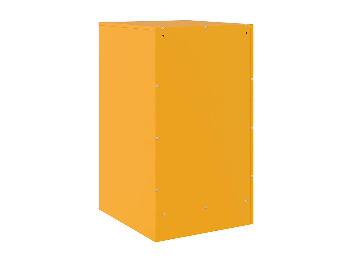 Tables de chevet 2 pcs jaune moutarde 34,5x39x62 cm acier