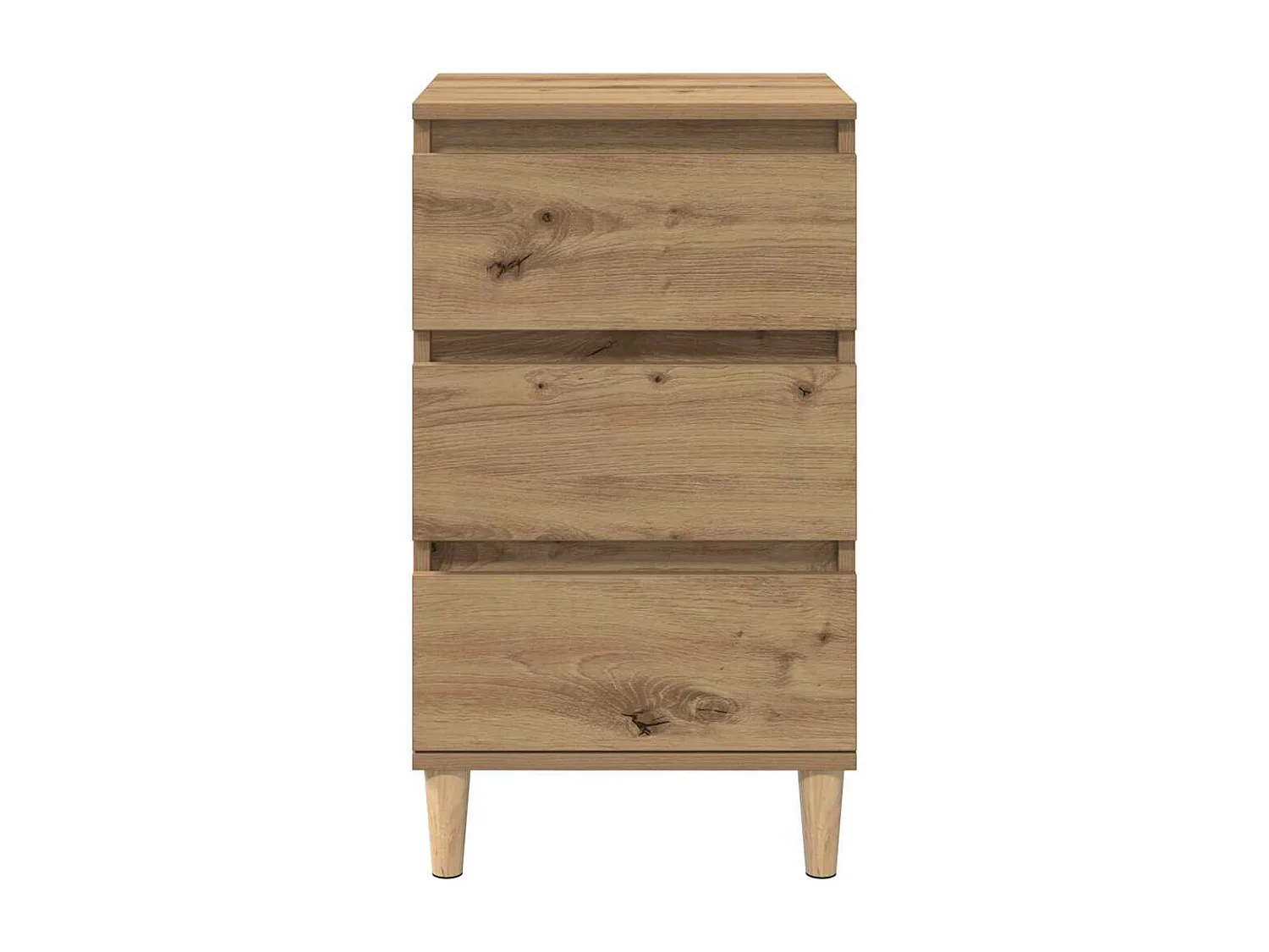 Table de chevet en chêne d'artisanat 40x35x70 cm en bois d'ingénierie