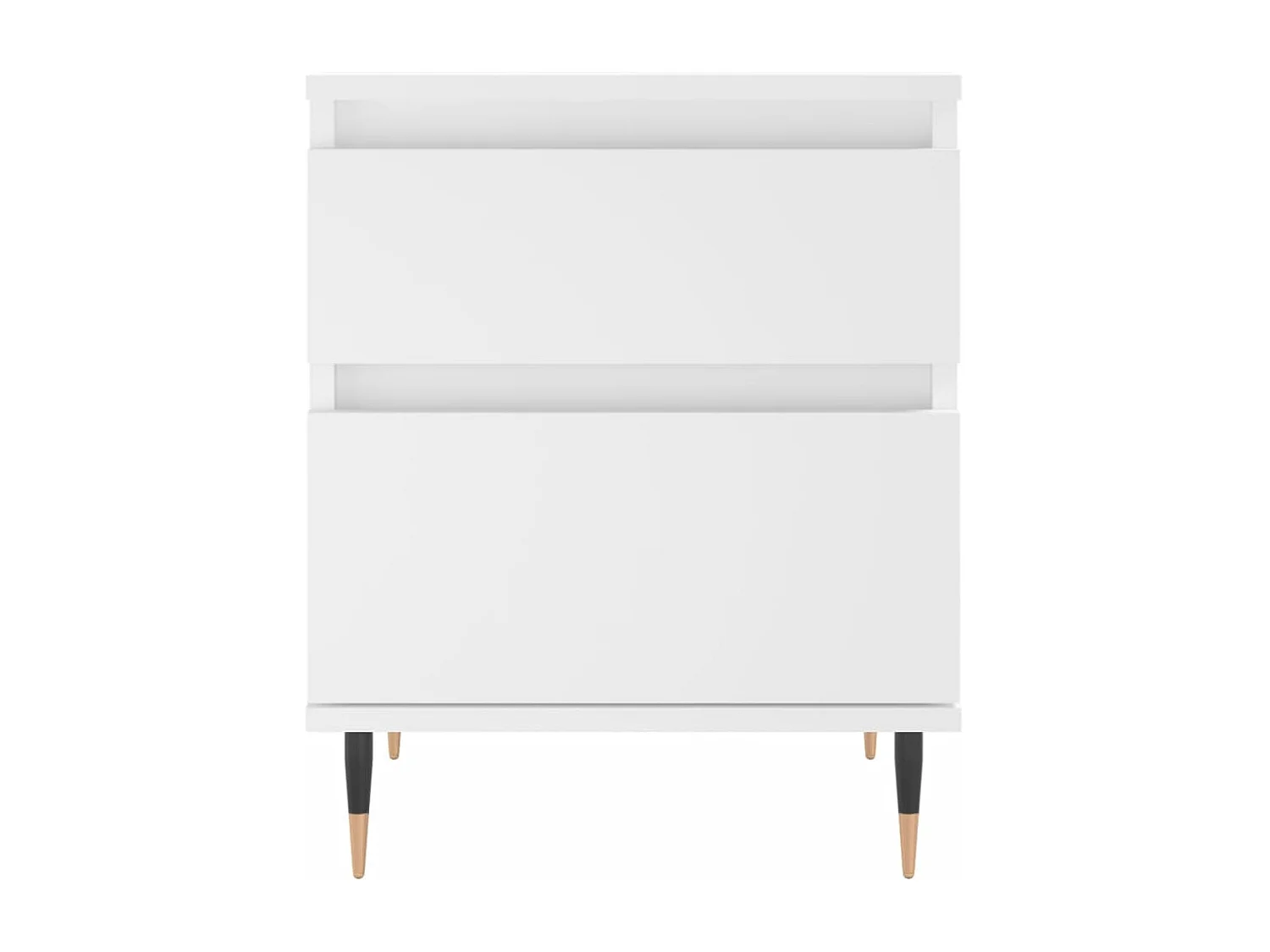 Comodino Bianco 40x35x50 cm Legno ingegnerizzato