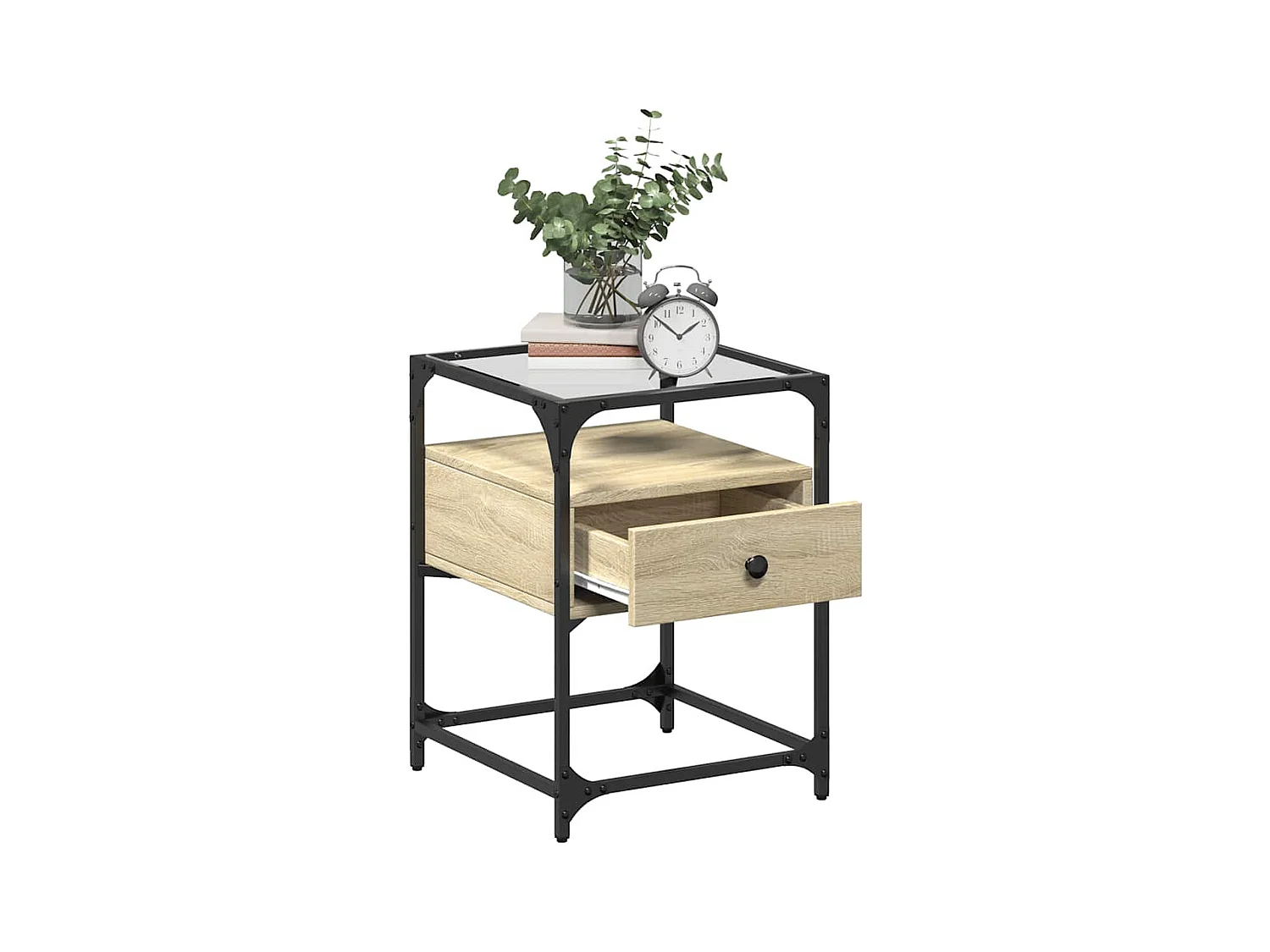 Tables de chevet 2 pcs chêne sonoma 40x40x55 cm bois ingénierie