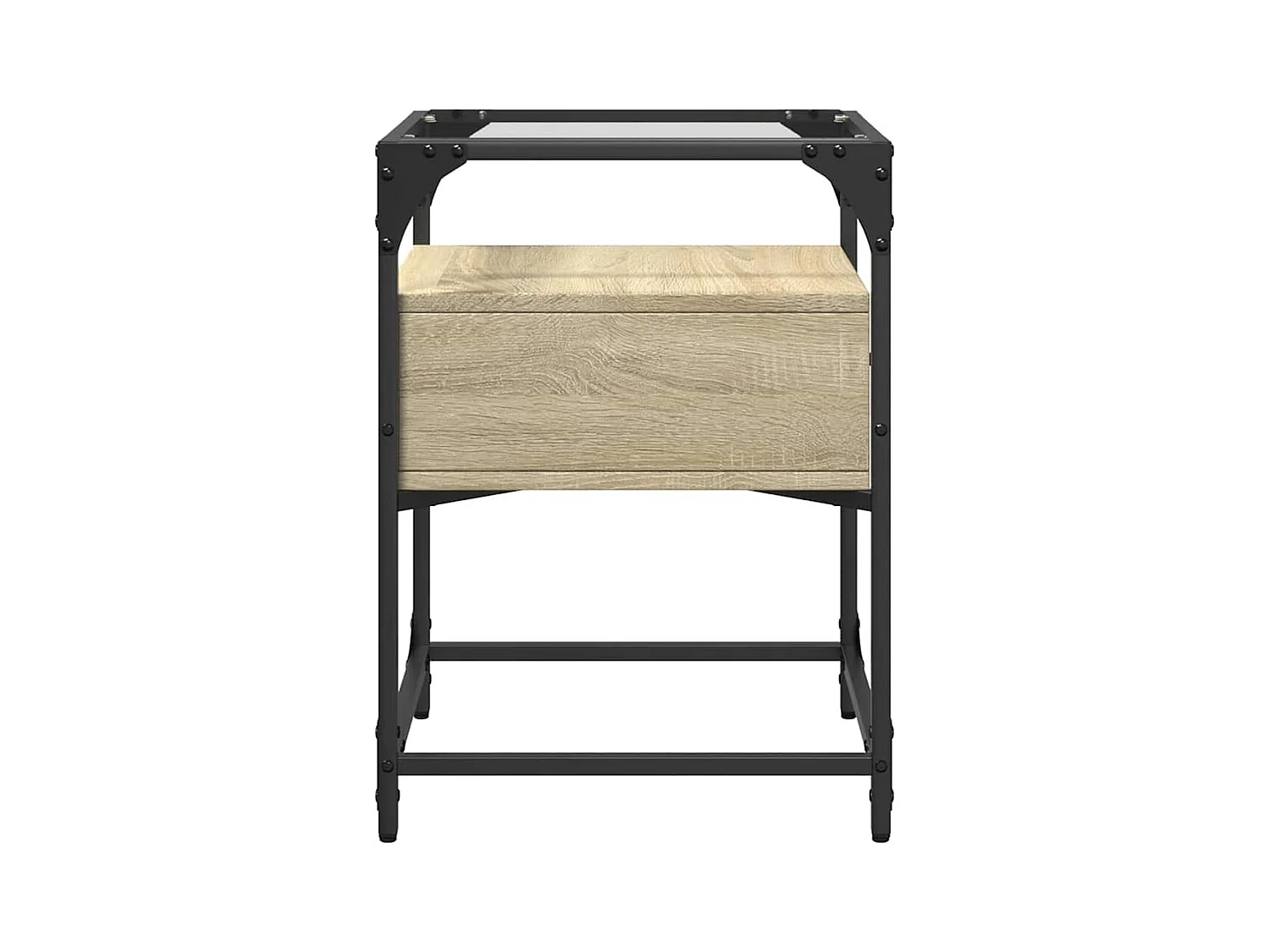 Tables de chevet 2 pcs chêne sonoma 40x40x55 cm bois ingénierie