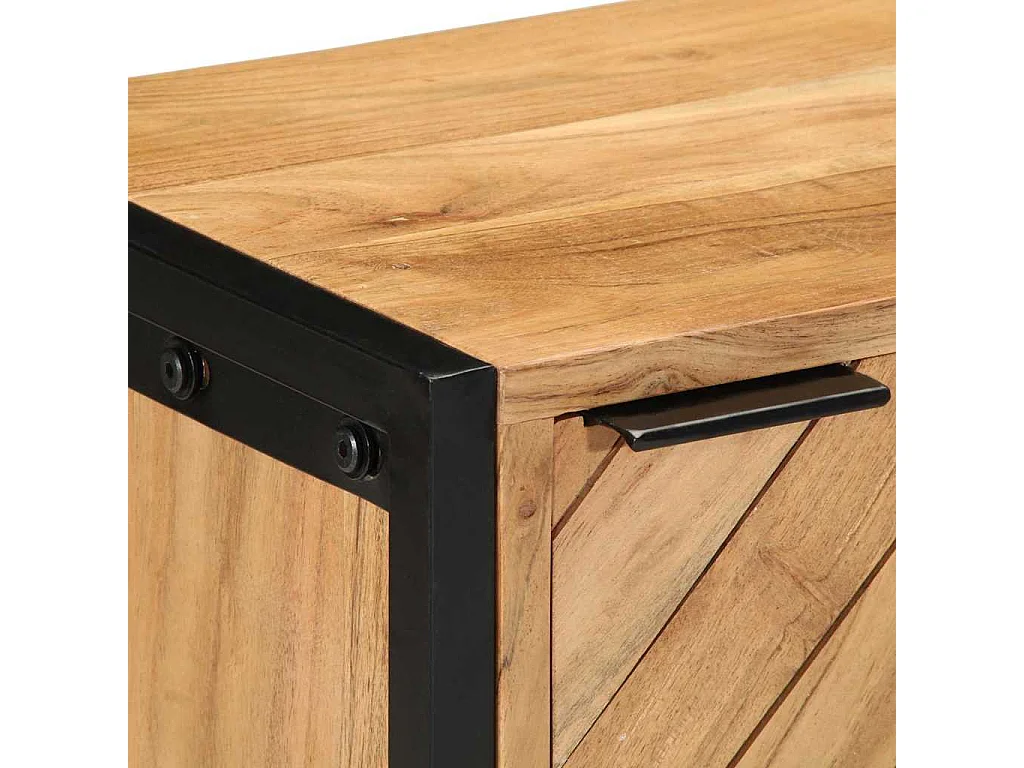 Table de Chevet 40x30x50 cm Bois Massif Acacia