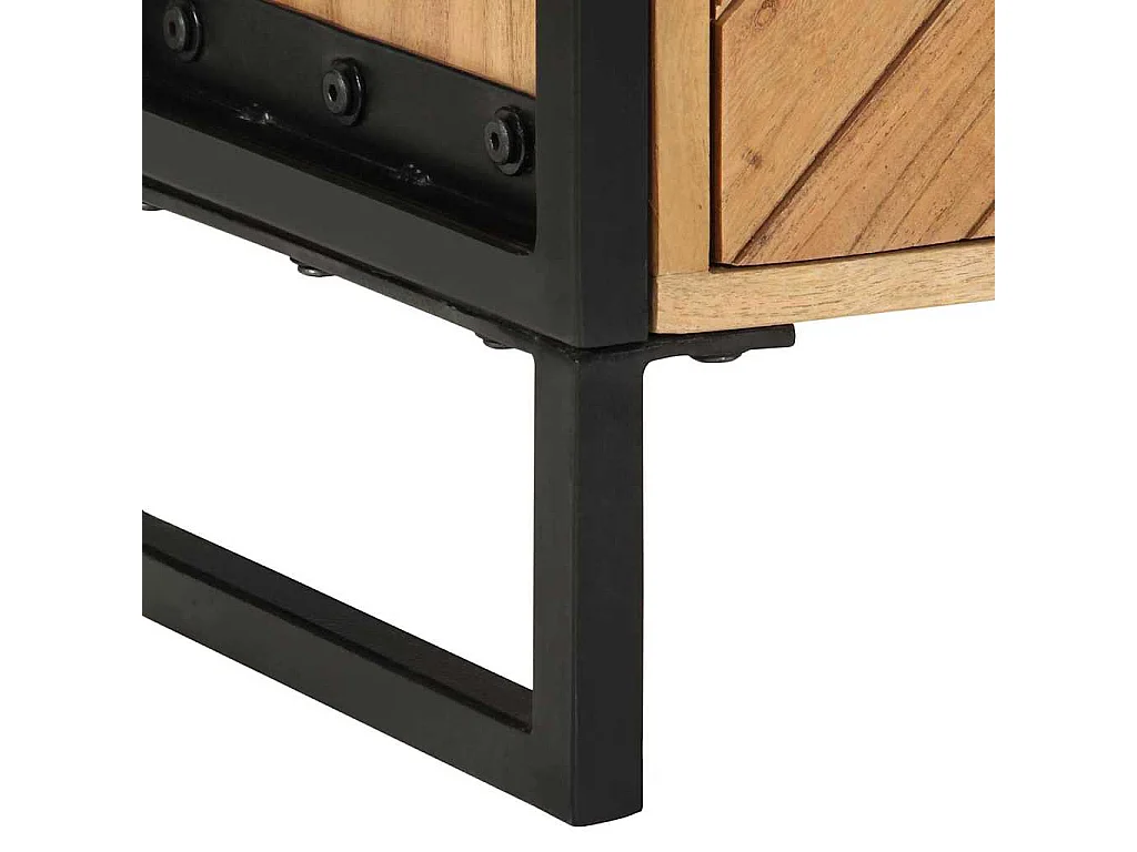 Table de Chevet 40x30x50 cm Bois Massif Acacia