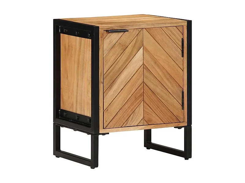 Mesita de noche 40x30x50 cm Madera maciza de acacia