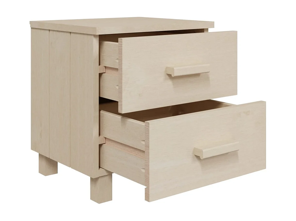 Comodini 2 pezzi Marrone Miele 40x35x44,5cm Legno