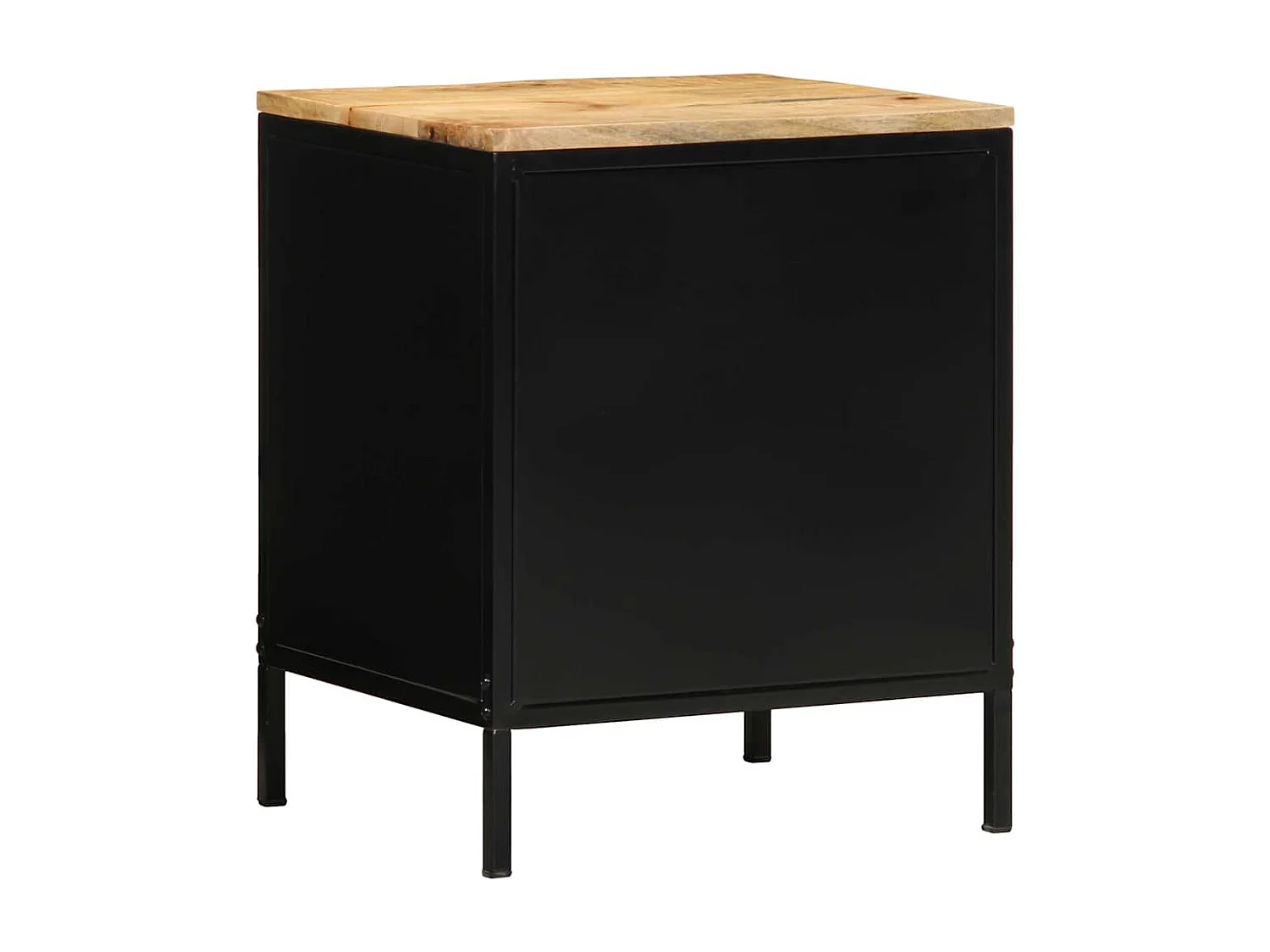 Cabinet de chevet 40x35x50 cm Bois massif Mangue brut