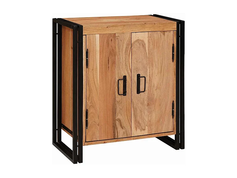 Cabinet de chevet Marron 38 x 33 x 58 cm Bois d'acacia massif