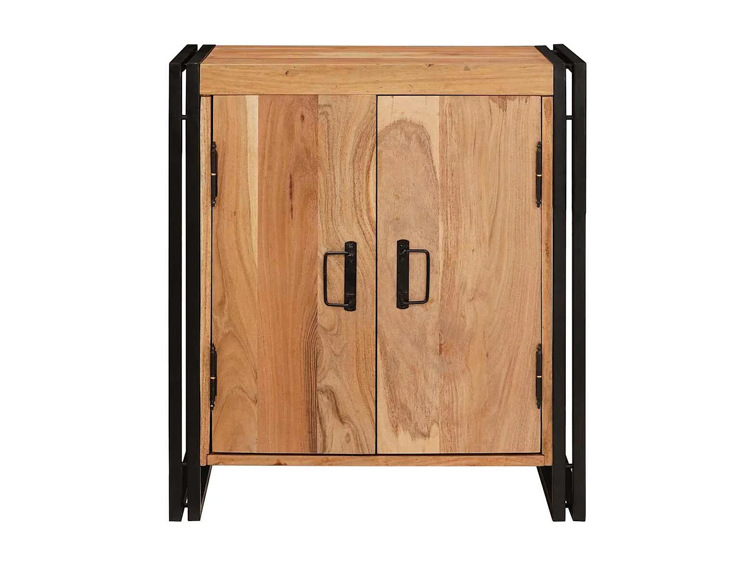 Bruin nachtkastje 38 x 33 x 58 cm Massief acaciahout