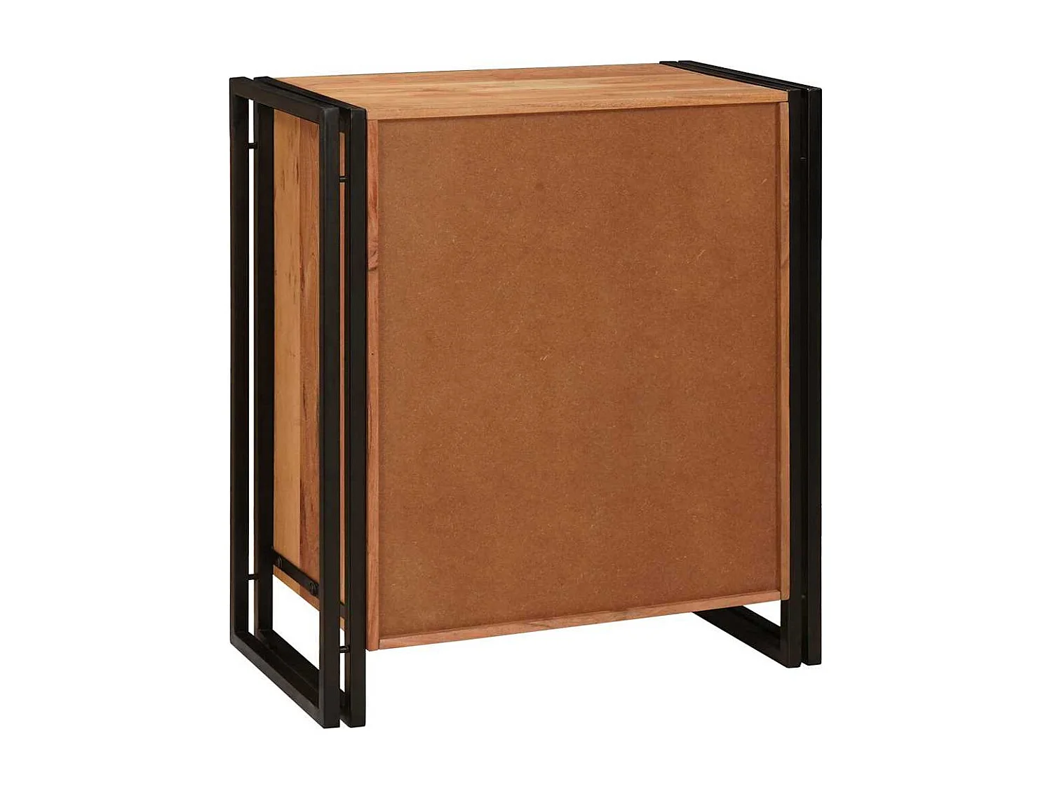 Bruin nachtkastje 38 x 33 x 58 cm Massief acaciahout