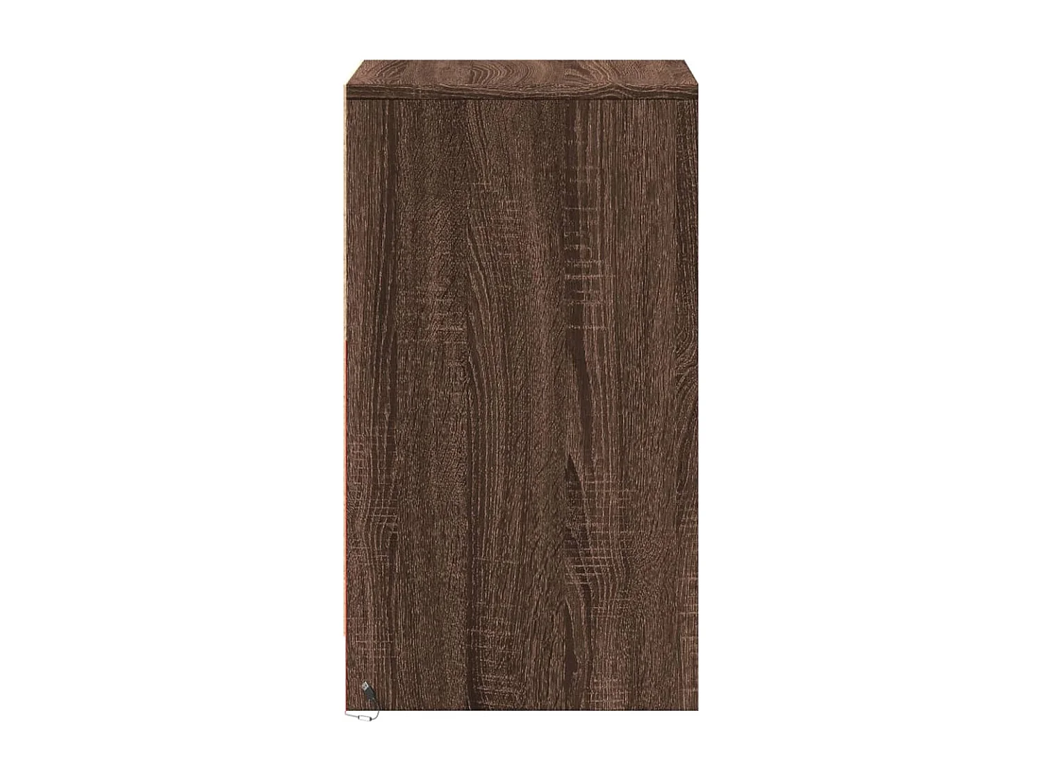 Nachttisch und LED-Leuchten Eiche braun Holzwerkstoff