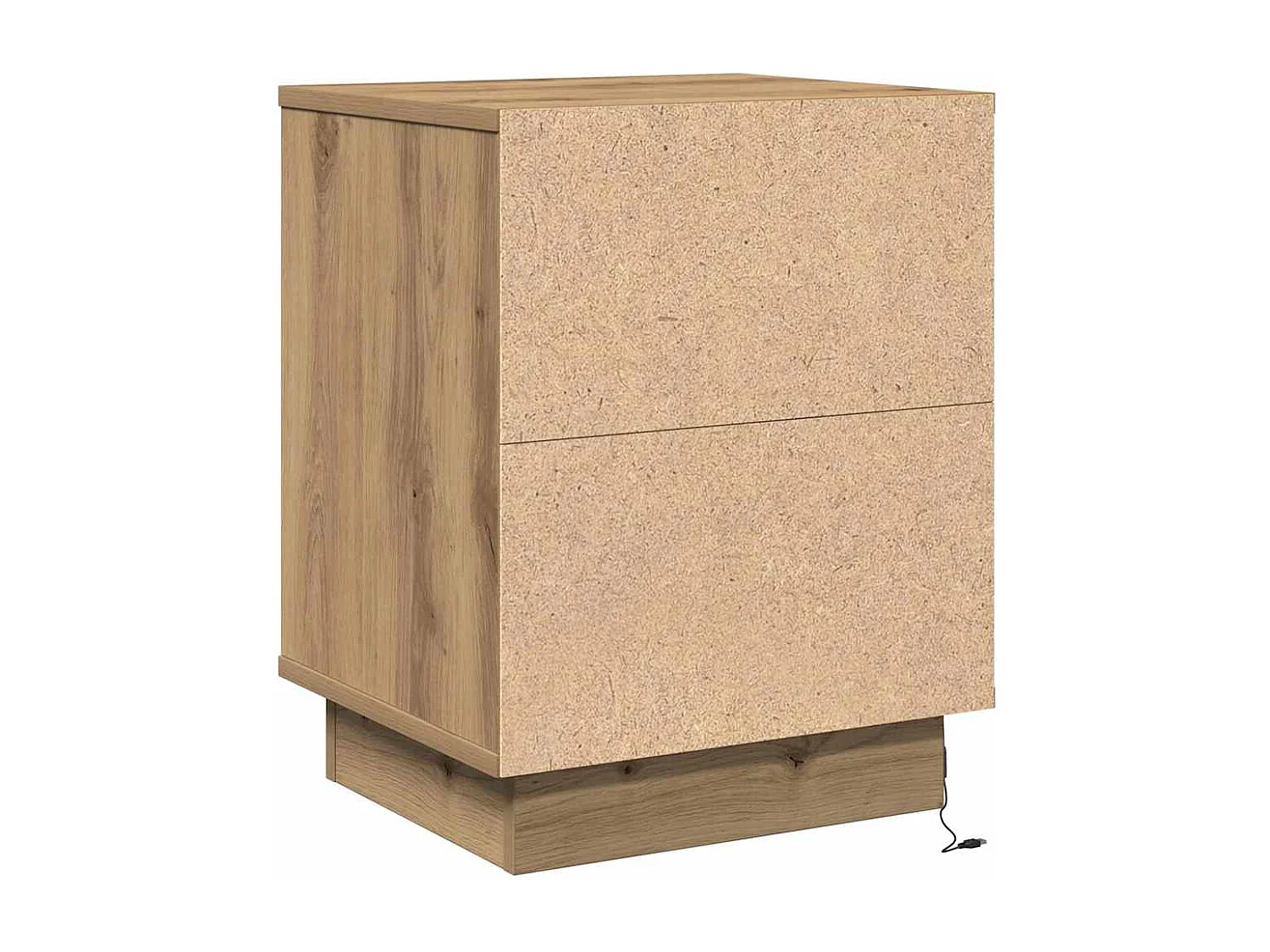 Nachtkastjes met LED-verlichting 2 stuks Eiken 39x34,5x50 cm