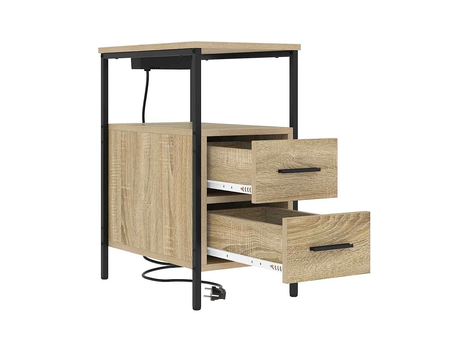 Cabinet de chevet avec tiroir Chêne sonoma 30 x 48 x 61 cm