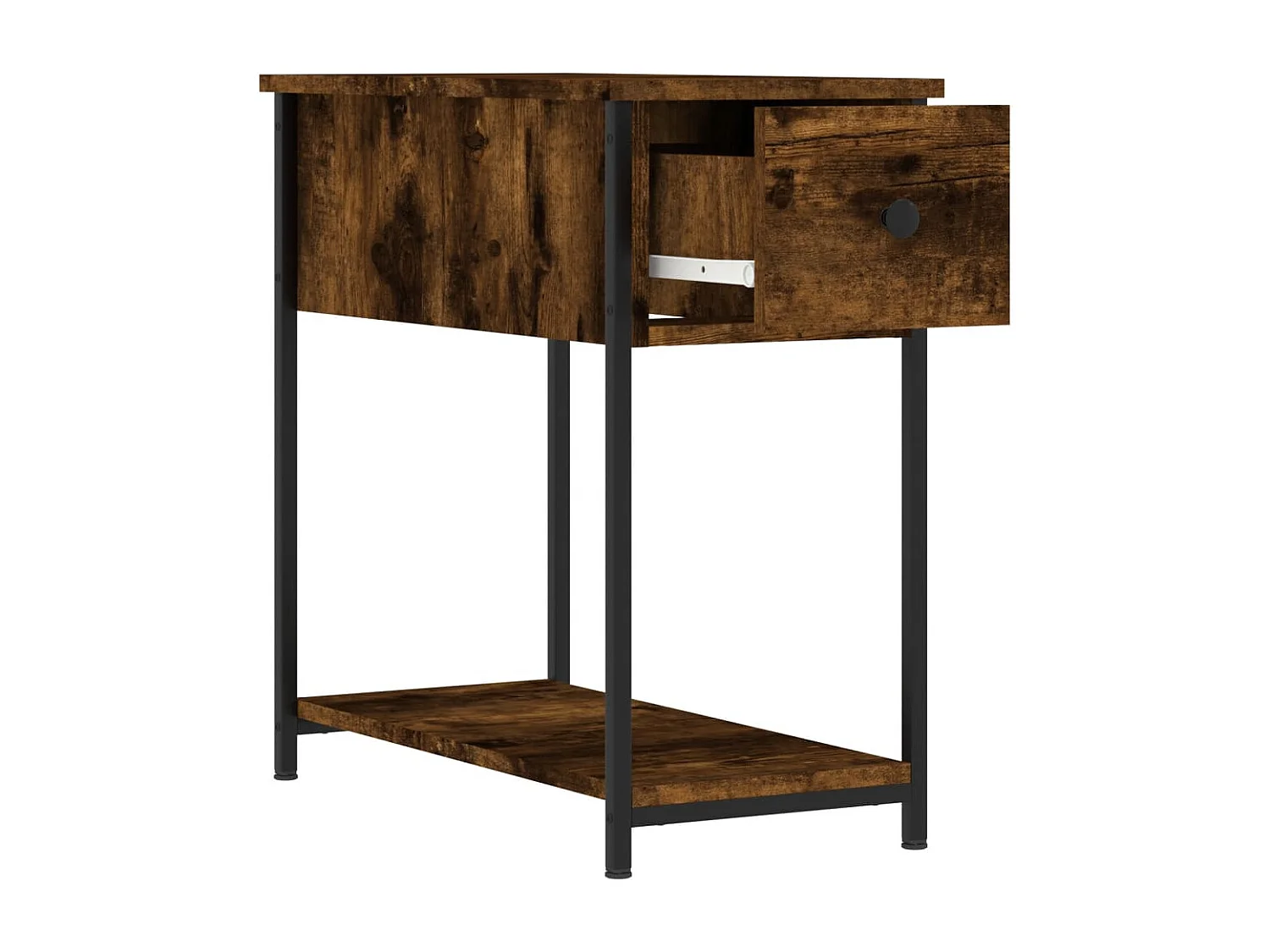 Tables de chevet 2 pcs chêne fumé 30x60x60 cm bois d'ingénierie