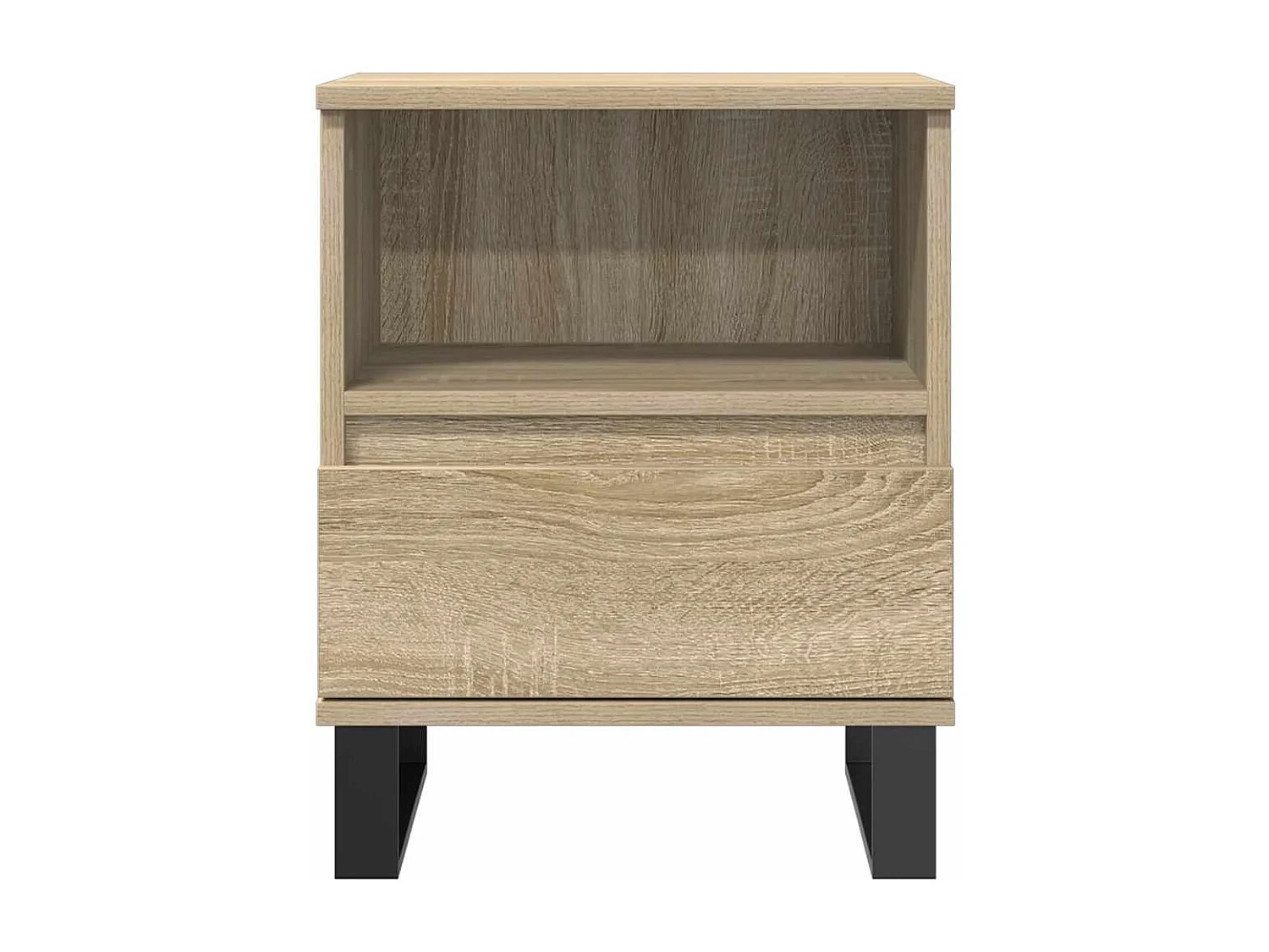 Mesita de noche de roble Sonoma 40x35x50 cm madera de ingeniería