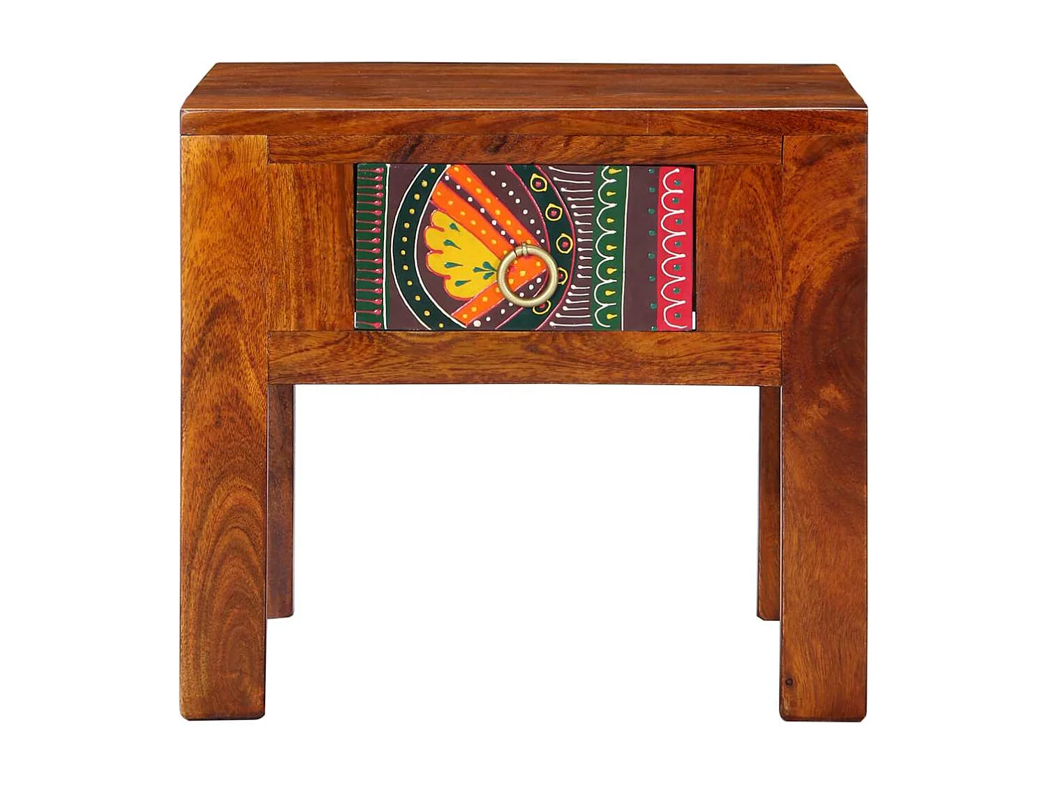 Tables de chevet 2 pcs 40x40x36 cm bois d'acacia massif