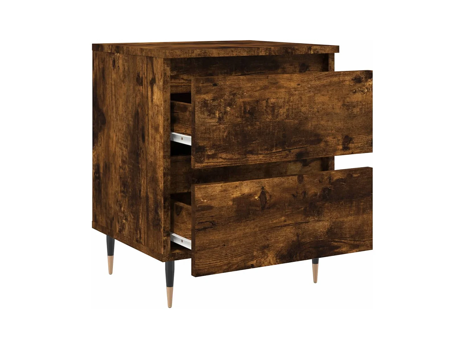 Tables de chevet 2 pcs chêne fumé 40x35x50 cm bois ingénierie