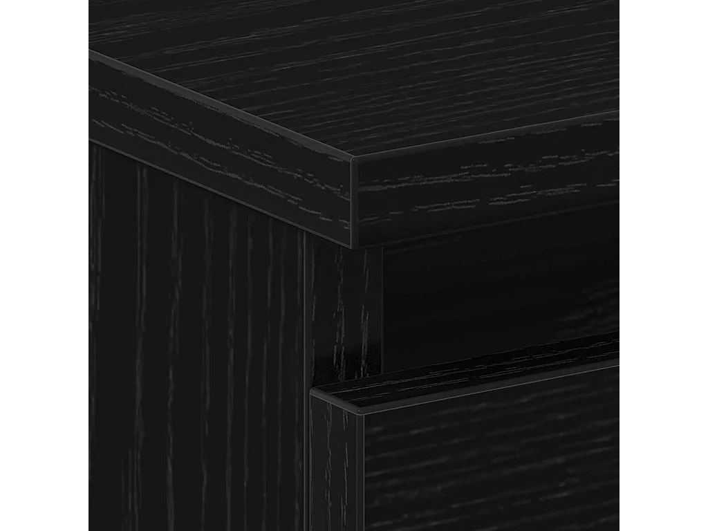 Chevets 2 pièces Chêne Noir 50x40x43,5 cm en bois d'ingénierie