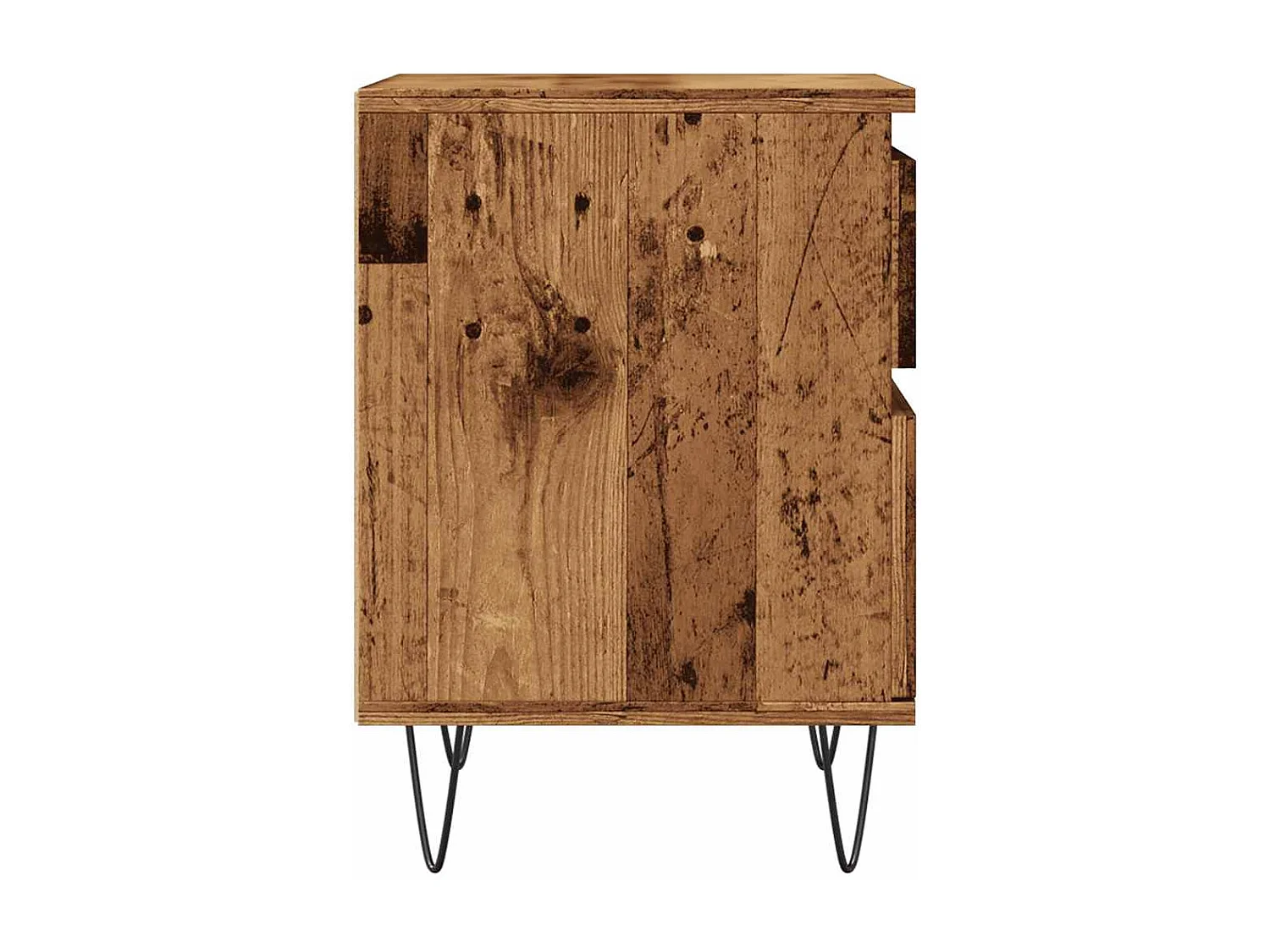 Table de chevet vieux bois 40x35x50 cm bois d’ingénierie