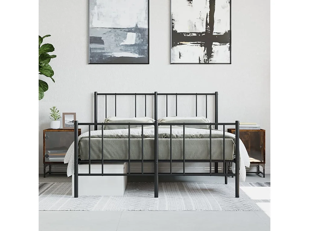 Tables de chevet et portes vitrées 2 pcs chêne fumé 35x37x50 cm