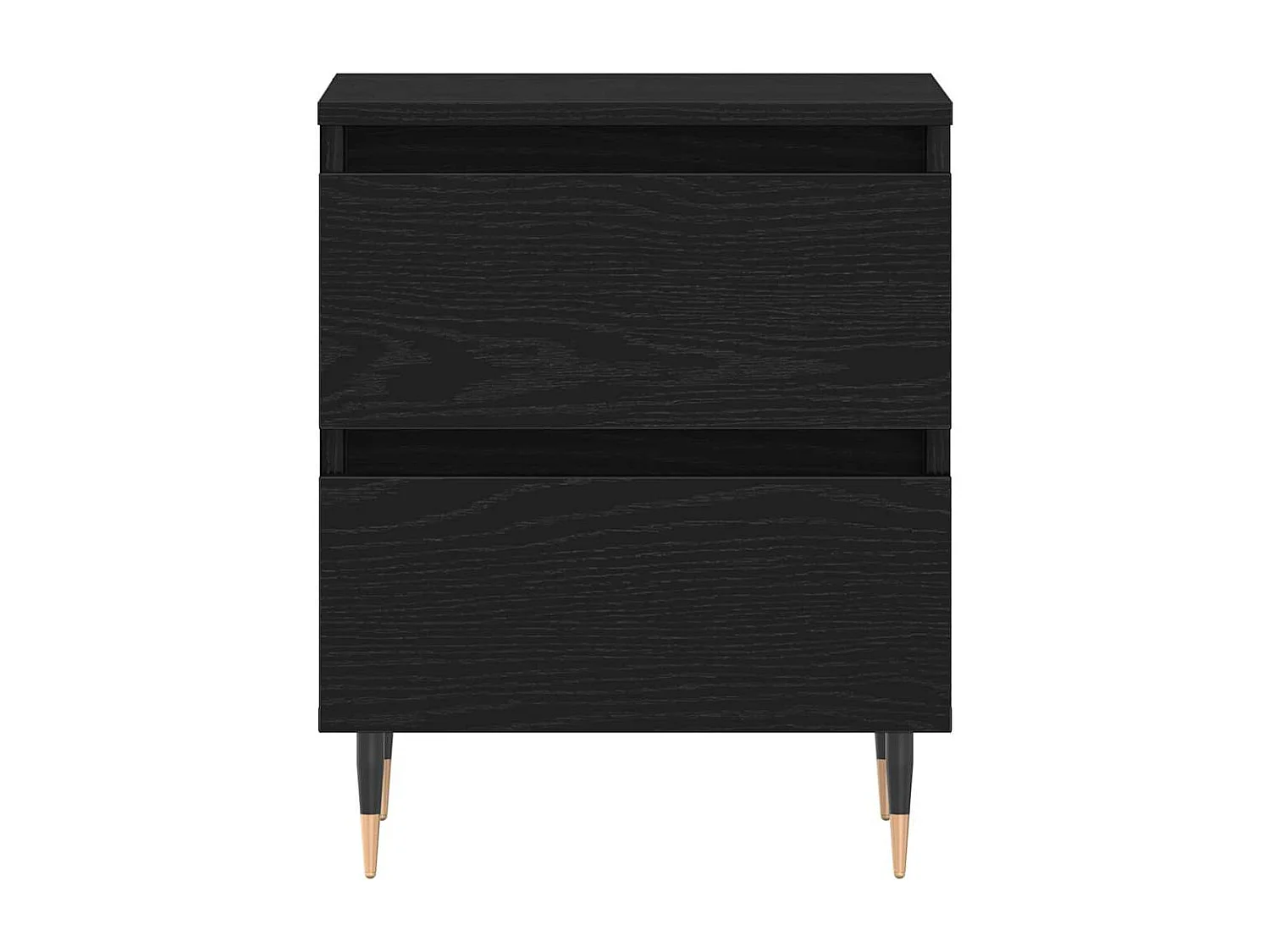 Tables de chevet 2 pcs Chêne Noir 40x35x50 cm Bois reconstitué