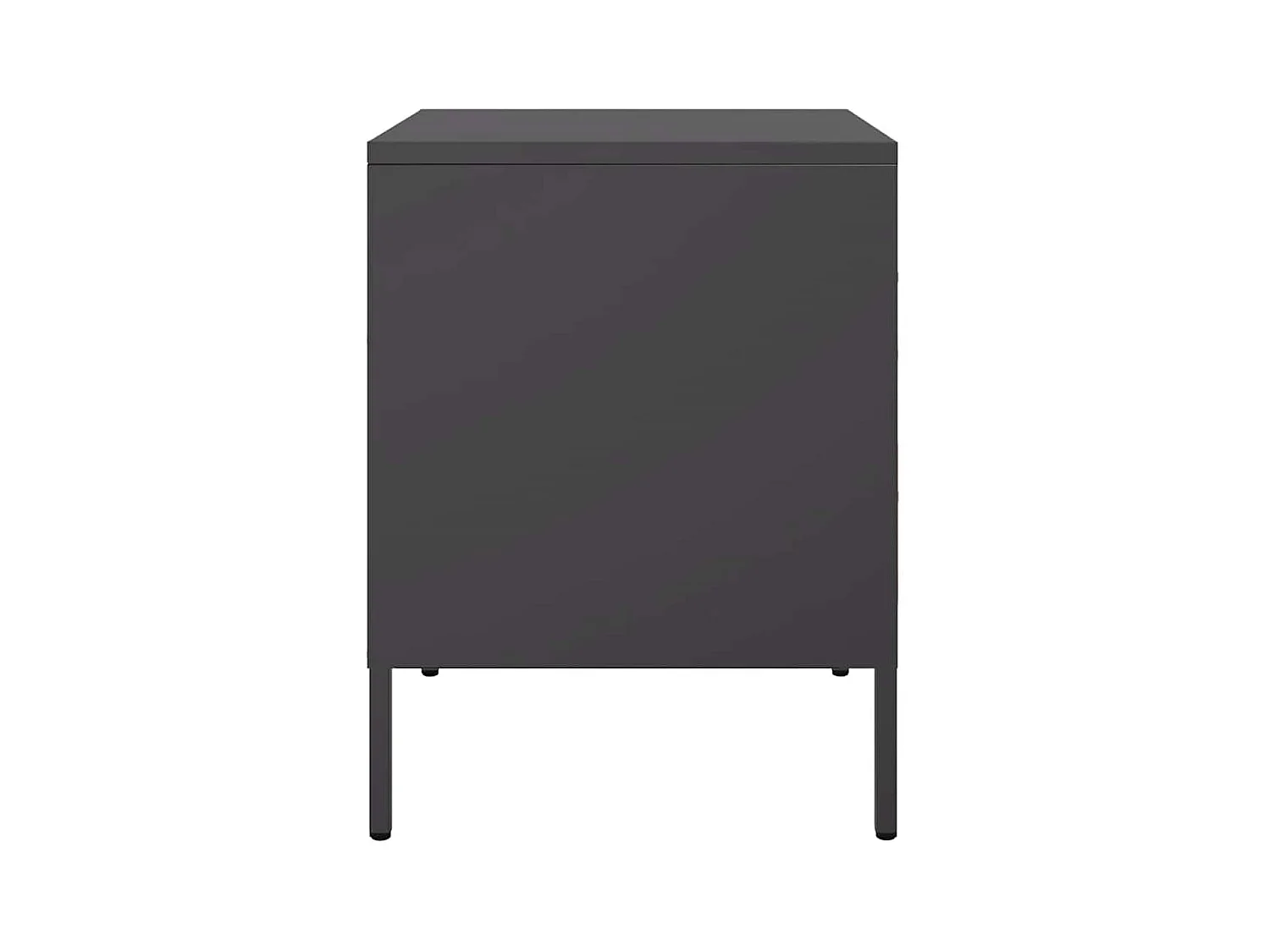 Tables de chevet 2 pcs noir 36x39x50,5 cm acier