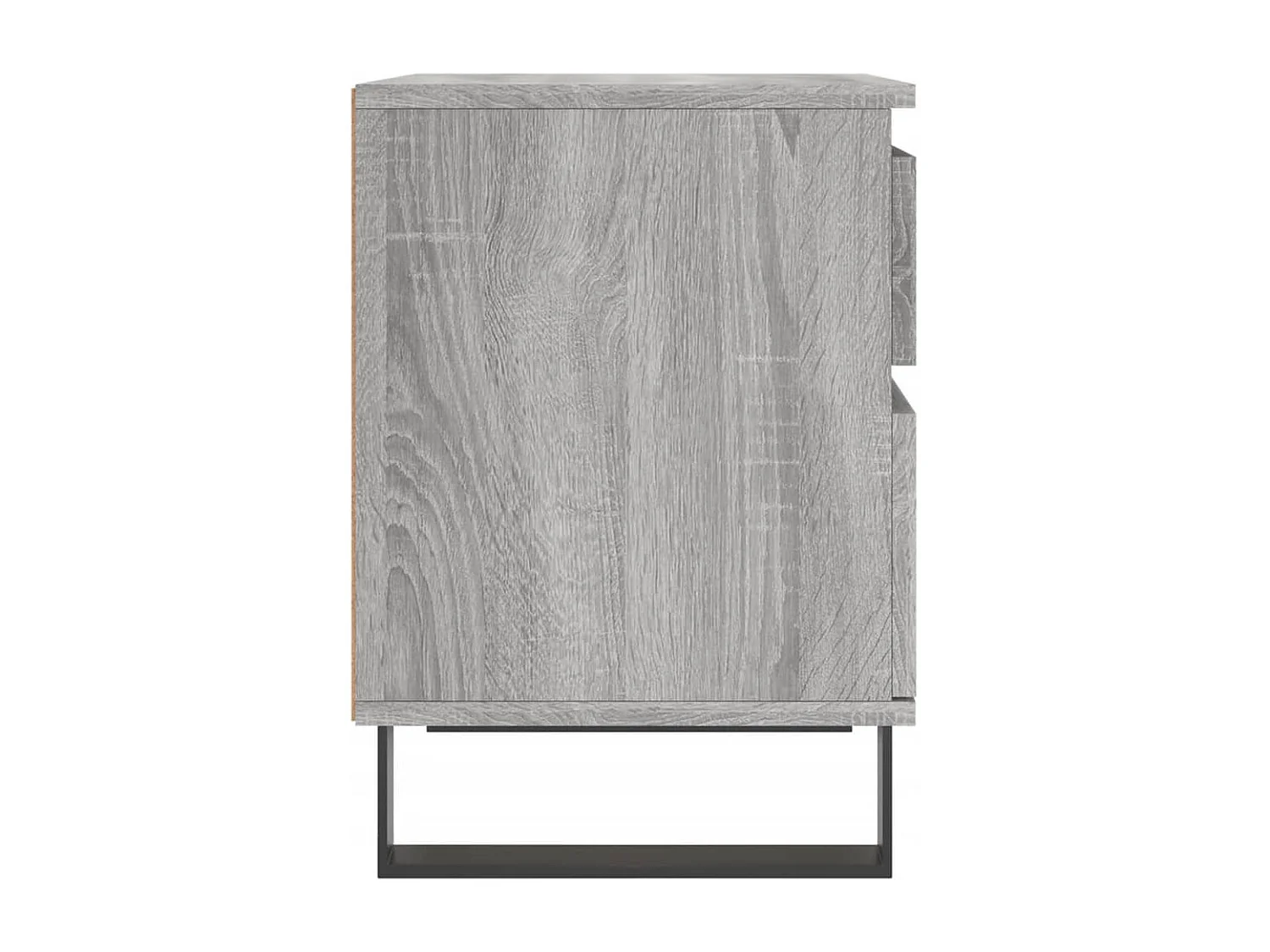 Sonoma Grijs Nachtkastje 40x35x50 cm Bewerkt Hout