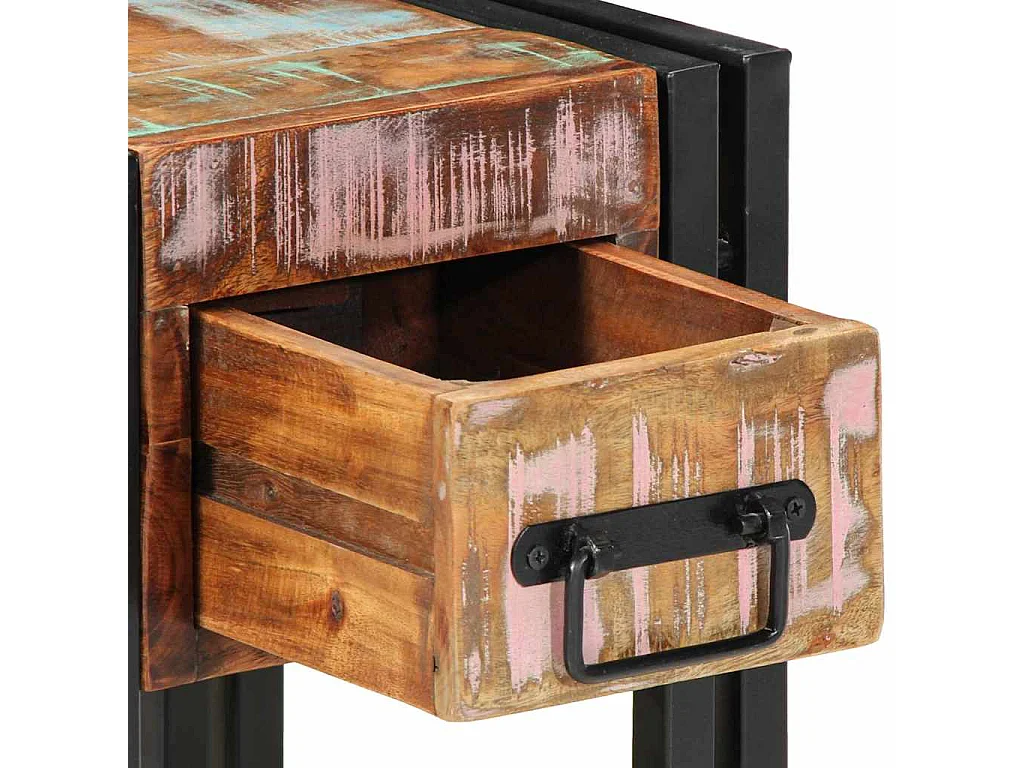 Tables de nuit 2 pcs 40x40x40 cm Bois massif recyclé