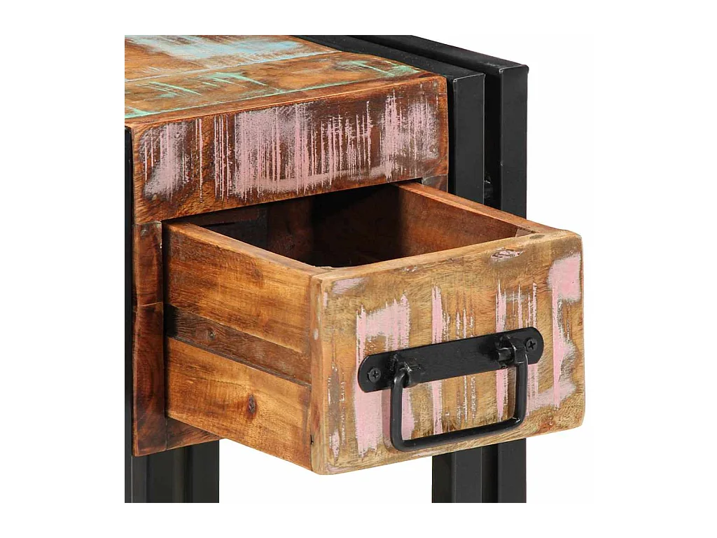 Tables de nuit 2 pcs 40x40x40 cm Bois massif recyclé