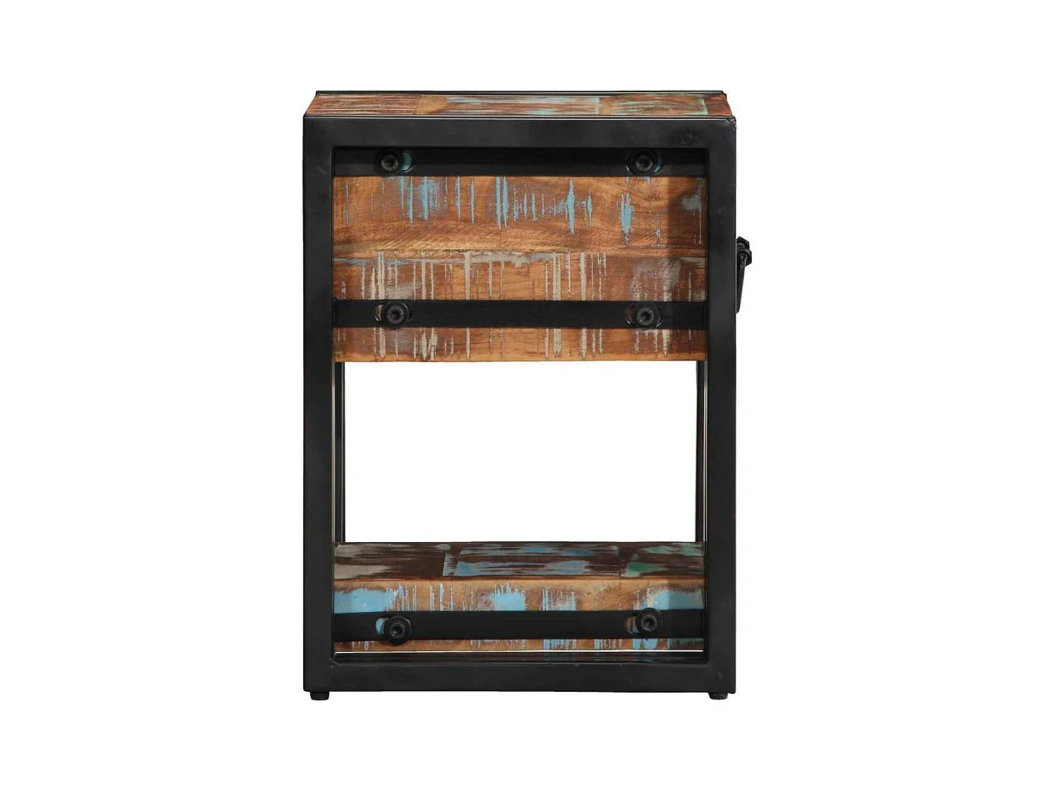 Tables de nuit 2 pcs 40x40x40 cm Bois massif recyclé