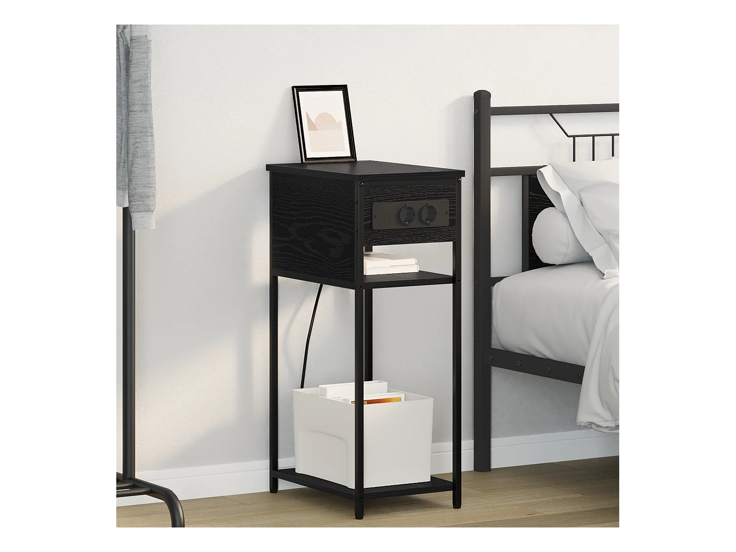 Cabinet de chevet Chêne noir 28.1 x 40.9 x 75 cm