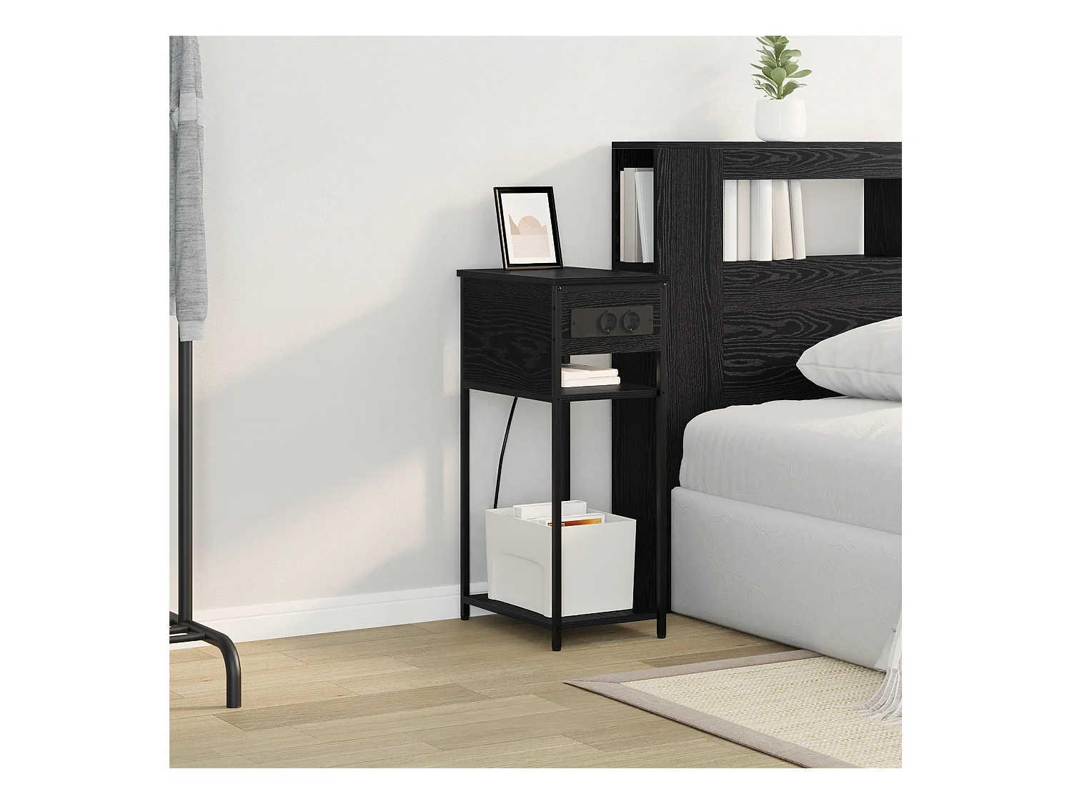 Cabinet de chevet Chêne noir 28.1 x 40.9 x 75 cm